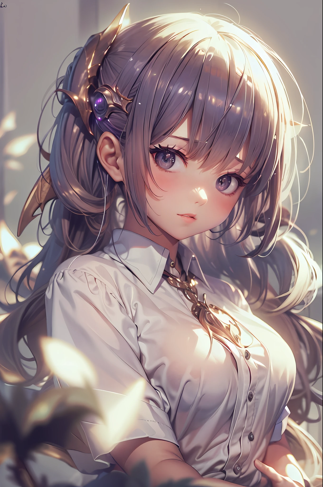 1girl, lamia, scales, white shirt, full body, Original Character, Volumetric Lighting, Best Shadows, Shallow Depth of Field, Stunningly Beautiful Girl, Petite, Delicate Beautiful Attractive Face