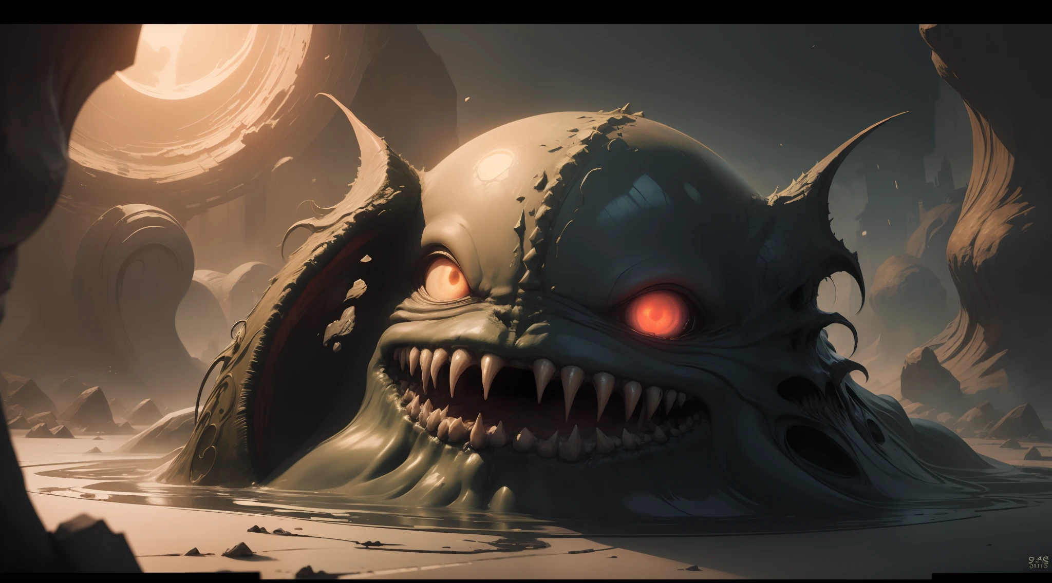 Cthulhu、dark、abstracted、4k、invincibility、blood vess、goopy、indescribable、the space、solid、abstracted、National style、rot、Drawing、shadowy、antagonism、Armageddon、disaster