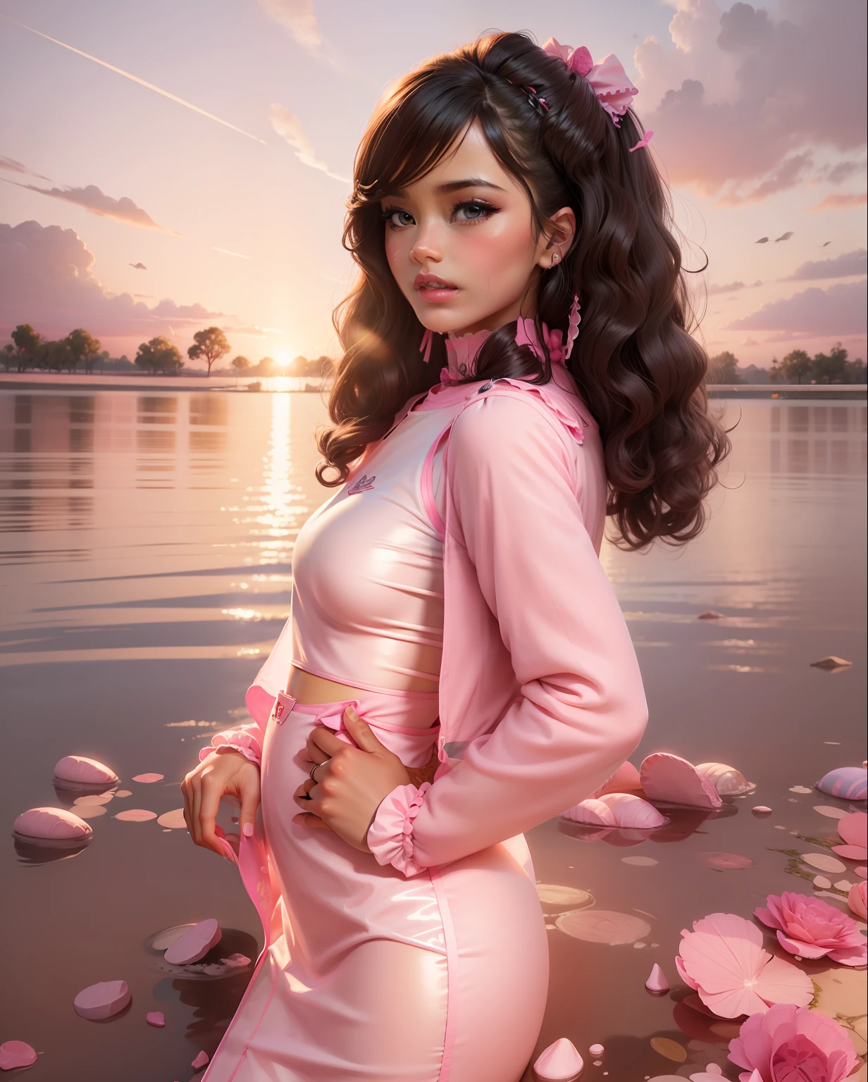 Barbie theme cloth pink