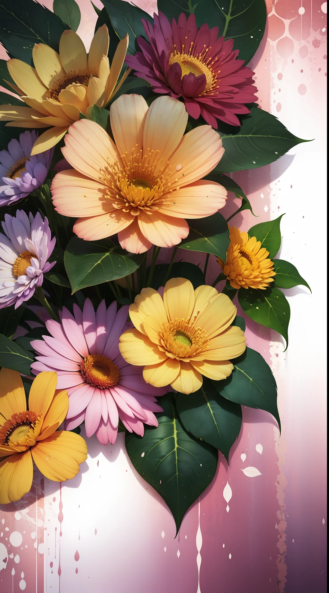 Floral background wallpaper