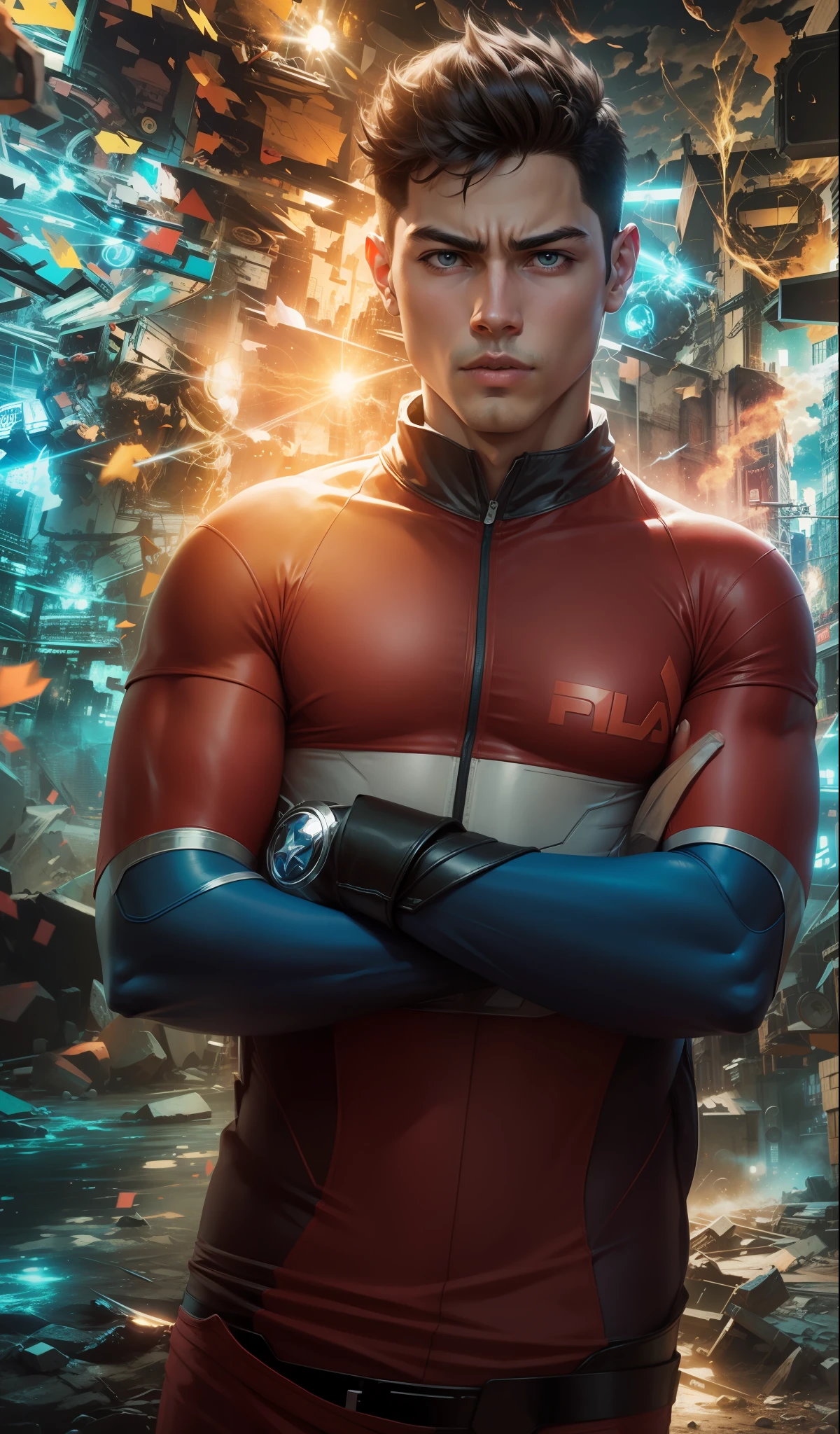Change Background super Hero boy