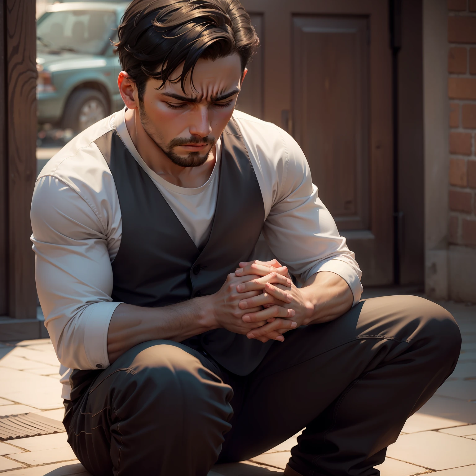Man praying