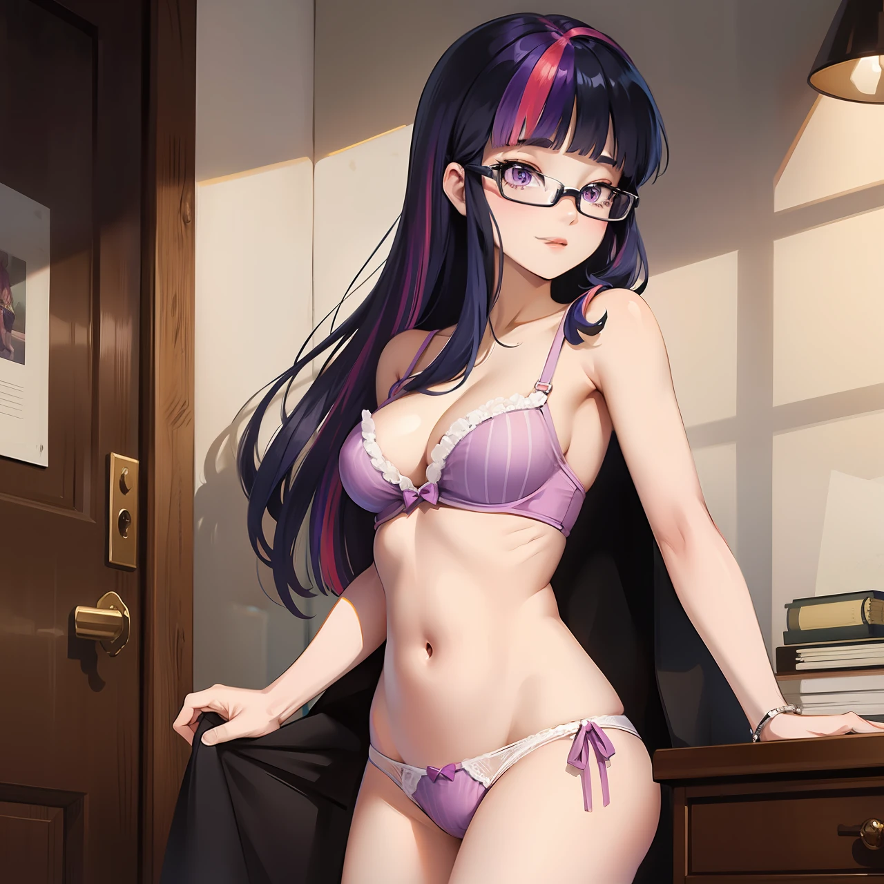 a sexy twilight sparkle with underwear