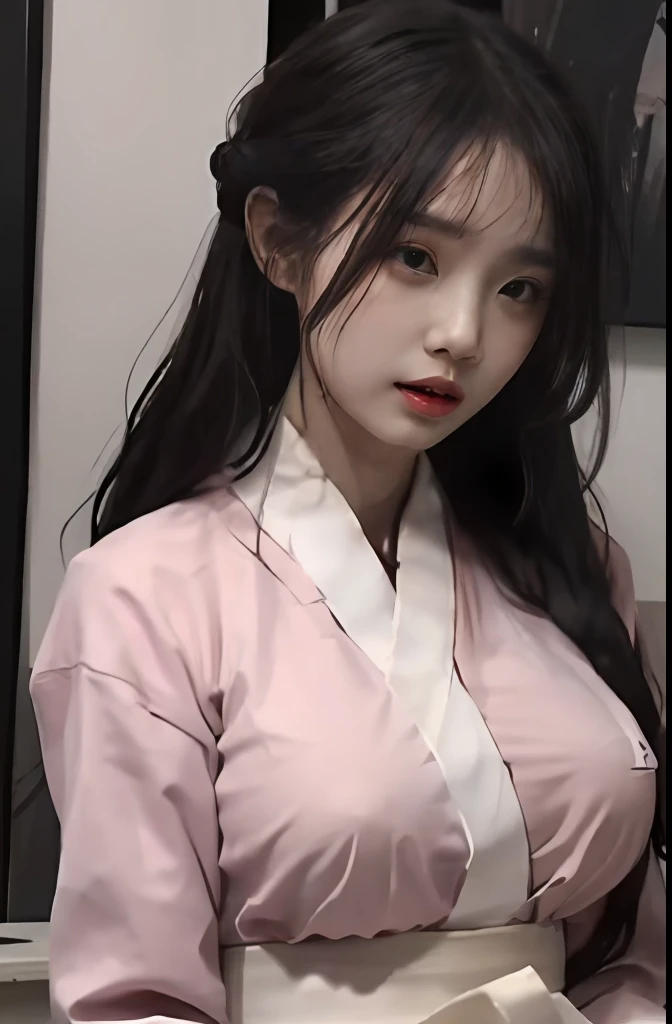 masterpiece,best quality,official art,extremely detailed CG unity 8k wallpaper,
1girl cute 8 year, upper body, pov,hanfu dress tissue,  , under wear, big breast, rain wet, she  amature a shy expression, slightly squinted eyes, adjusting her hair, long eyelashes (long hair / very, very exaggerated big breasts, big tits / in hanfu petticoat dress tissue, ), posing sit in front of the camera, wet breast