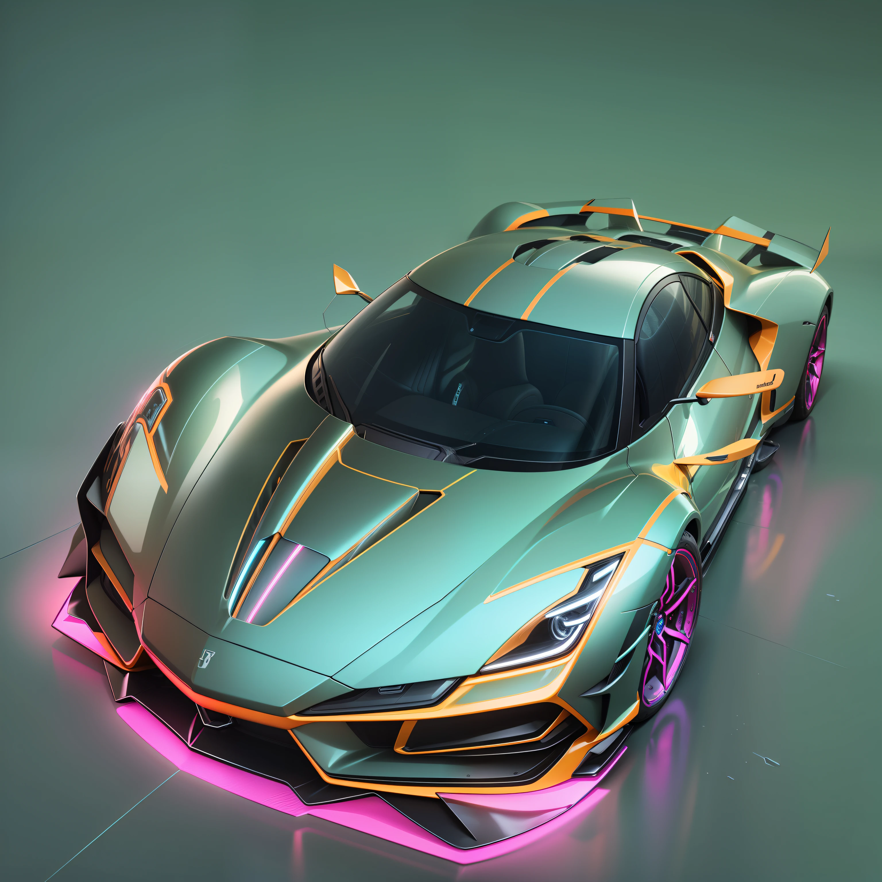 1 transparent supercar,Color transparent plastic,cyber punk perssonage,industrial design,Stylish body design,Sophisticated structural design,cleanness,Brilliant neon lights,white backgrounid,ultra-realistic realism,hyper HD,high detal,best qualtiy,4K