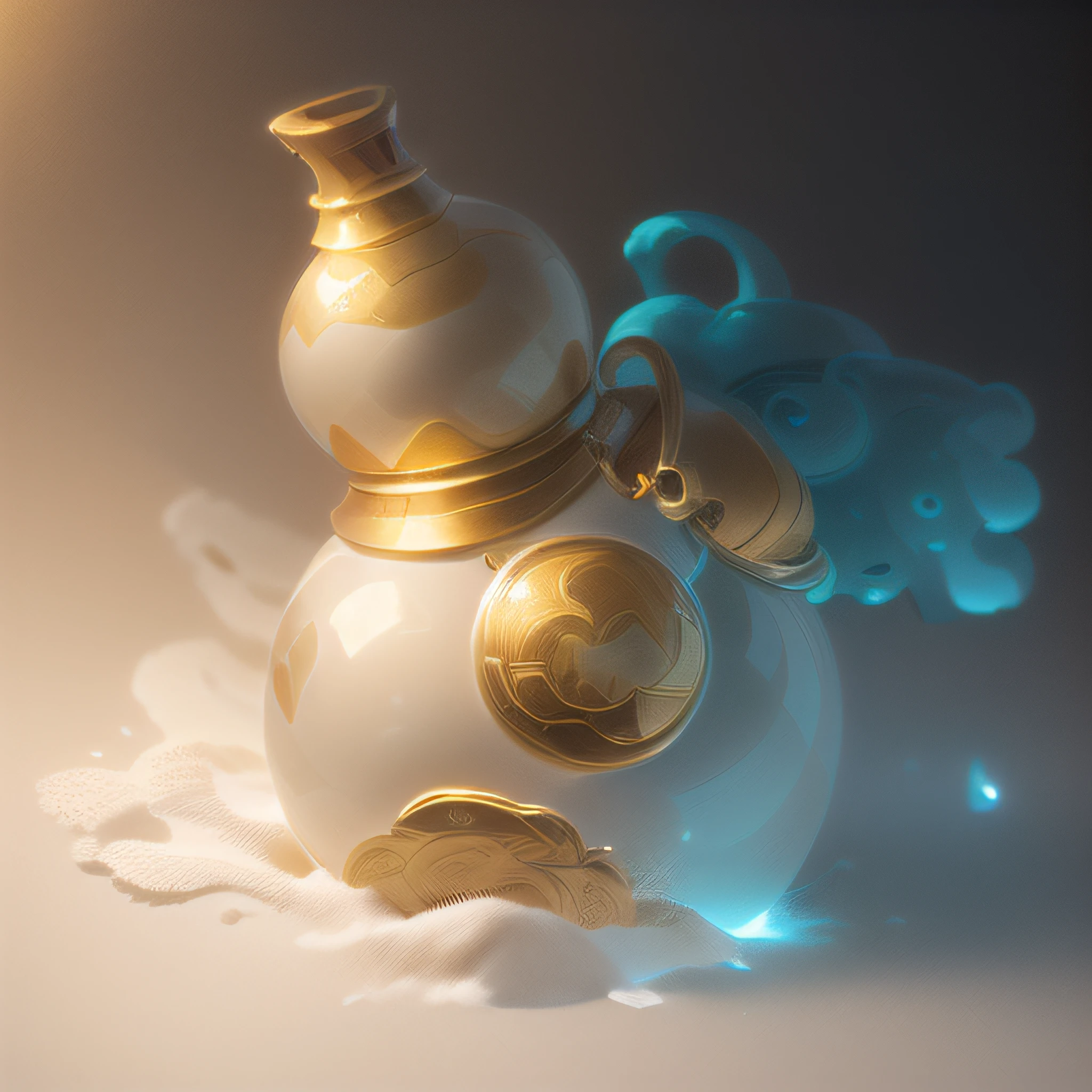 (fantasy),(masterpiece, top quality, best quality, official art, beautiful and aesthetic:1.2),(8k, best quality, masterpiece:1.2),(((white background))),
game icon, A gourd, pendant, pattern, Sprayed water a snowman with a crown on top of it's head and a flame coming out of its mouth, transparent_background, full_body, moon