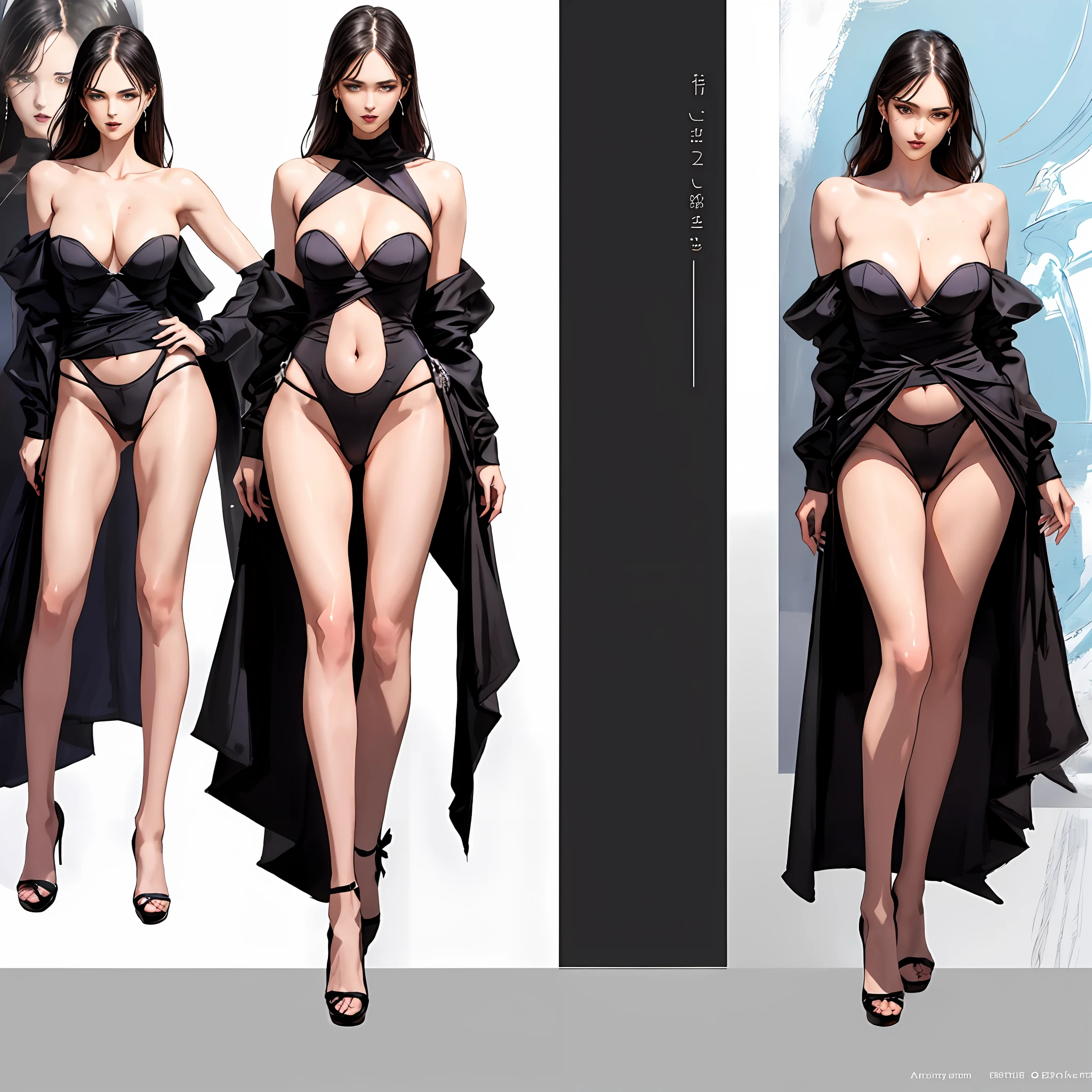 Illustration art,Whole body movement,Sexy woman in sexy clothes,Soprano Woman,Very cool facial expression,Gorgeous background,Great erotic art,painting art,Sexy art,sideface,facing away from the audience,Detailed body part details,long leges,Inspired by J.c.Ryan Decker,Epic European and American illustrations,Tall,The whole body is evenly sexy