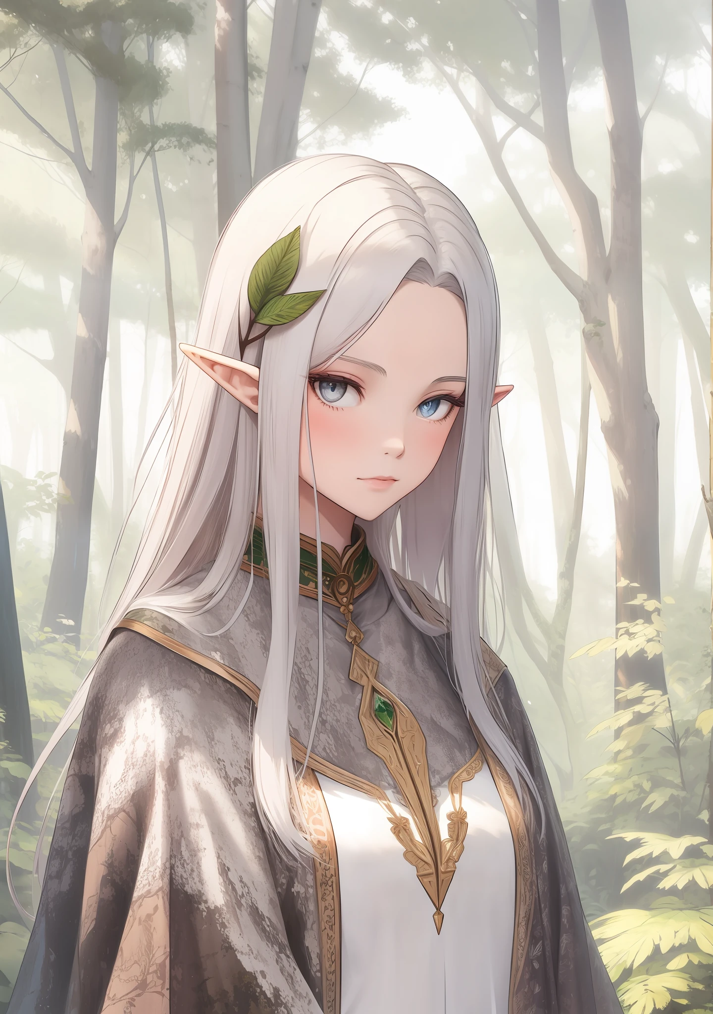 Beautiful Elves in a forest