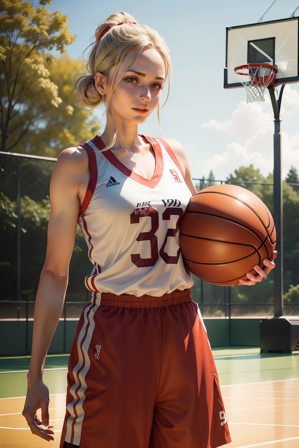 playing basketball, frau, 26 jahre