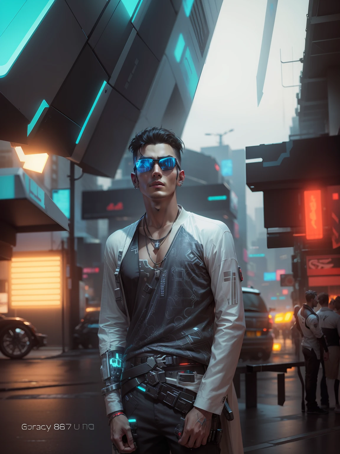 Change Background, Cyberpunk, Handsome Boy, Realistic face, 8K, Ultra Realistic