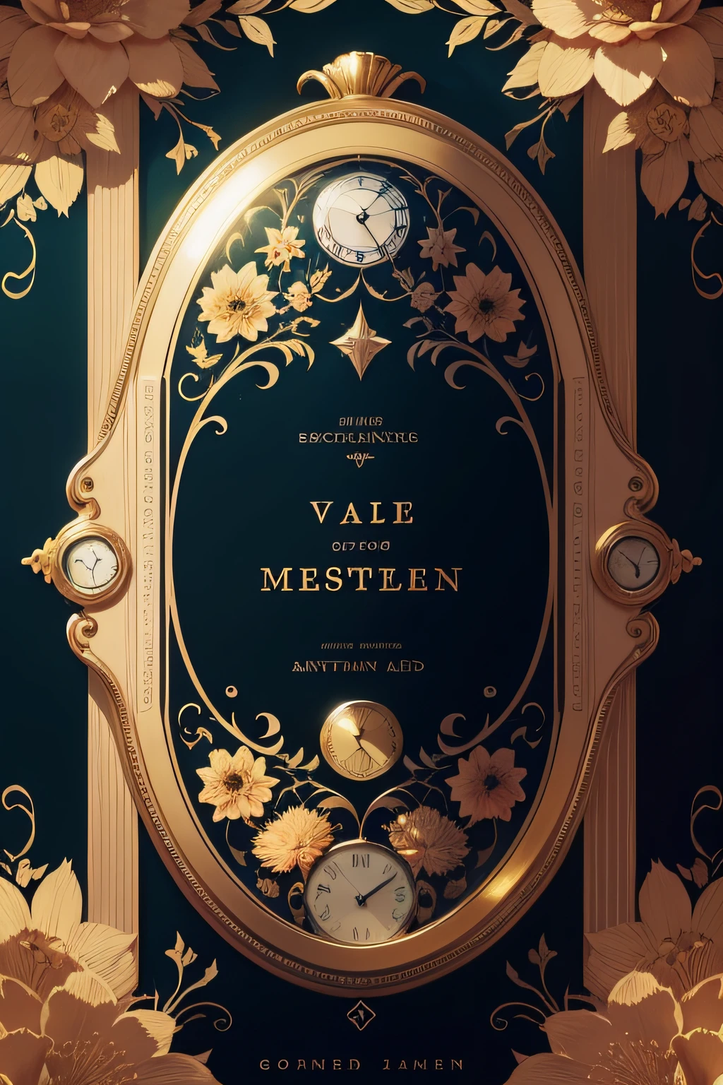 An exquisite and enigmatic cover portrays a charming garden with exotic flowers and plants. Old photographs float in the air, revealing lost memories of the main characters. Lyrics of songs hover like stars, echoing the emotional connection with forgotten reminiscences. An antique gold pocket watch symbolizes the passage of time and the endurance of precious memories. The typography is sophisticated, and the title glimmers in gold. The cover invites exploration of a mysterious and thrilling tale where memories shape destinies.