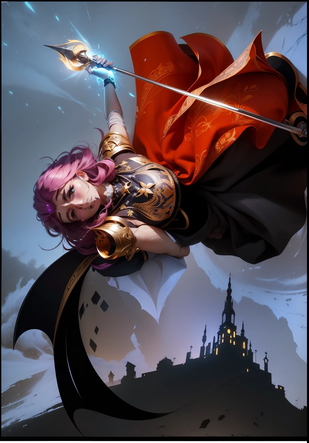 obra-prima, melhor qualidade, (papel de parede CG unity 8k extremamente detalhado), (melhor qualidade), (best illustration), (melhor sombra), Absurdo, arte epica, Poses gloriosas, lindo brilho detalhado, brilho luminoso de fundo, detalhes insanos