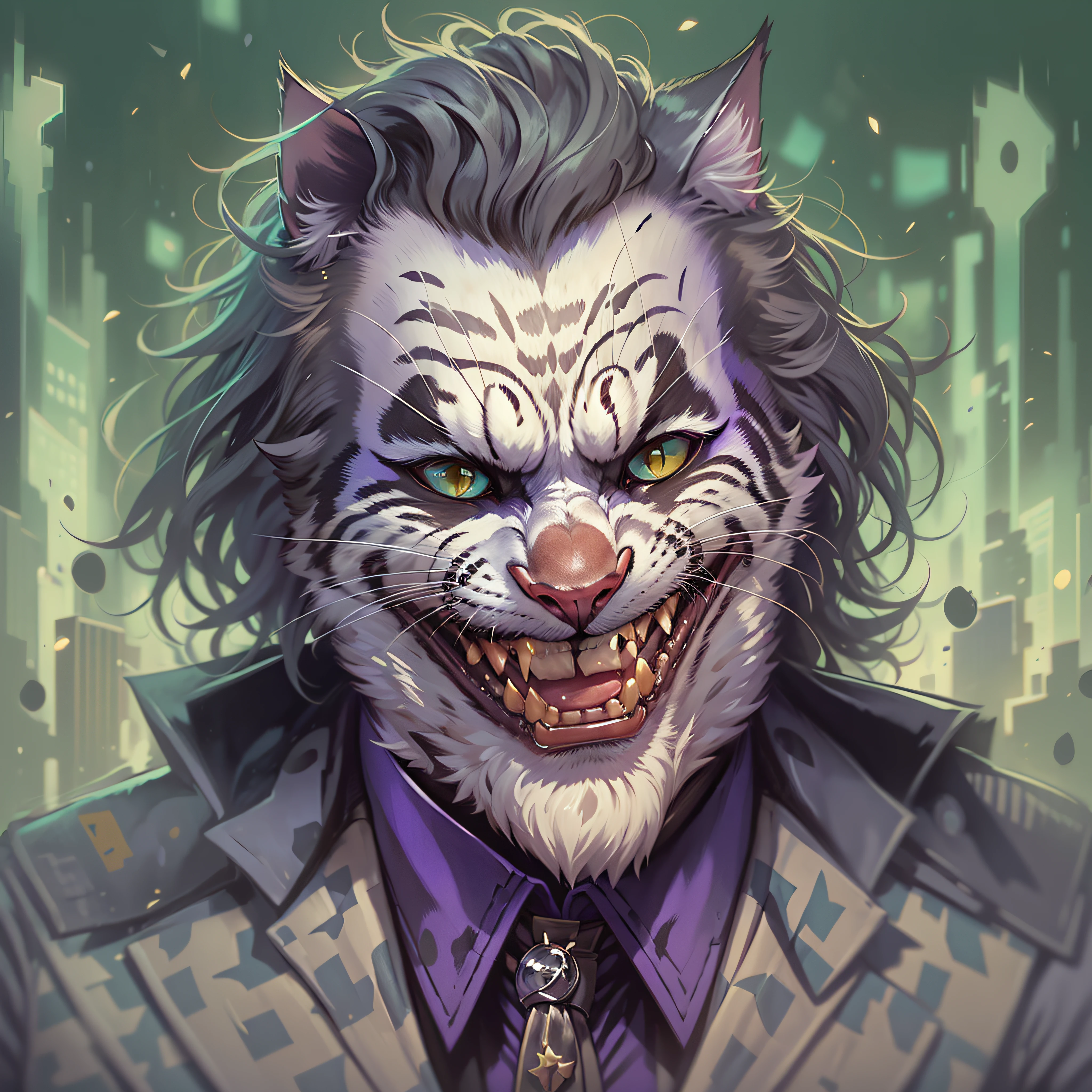 c4ttitude joker in the style of 0mib