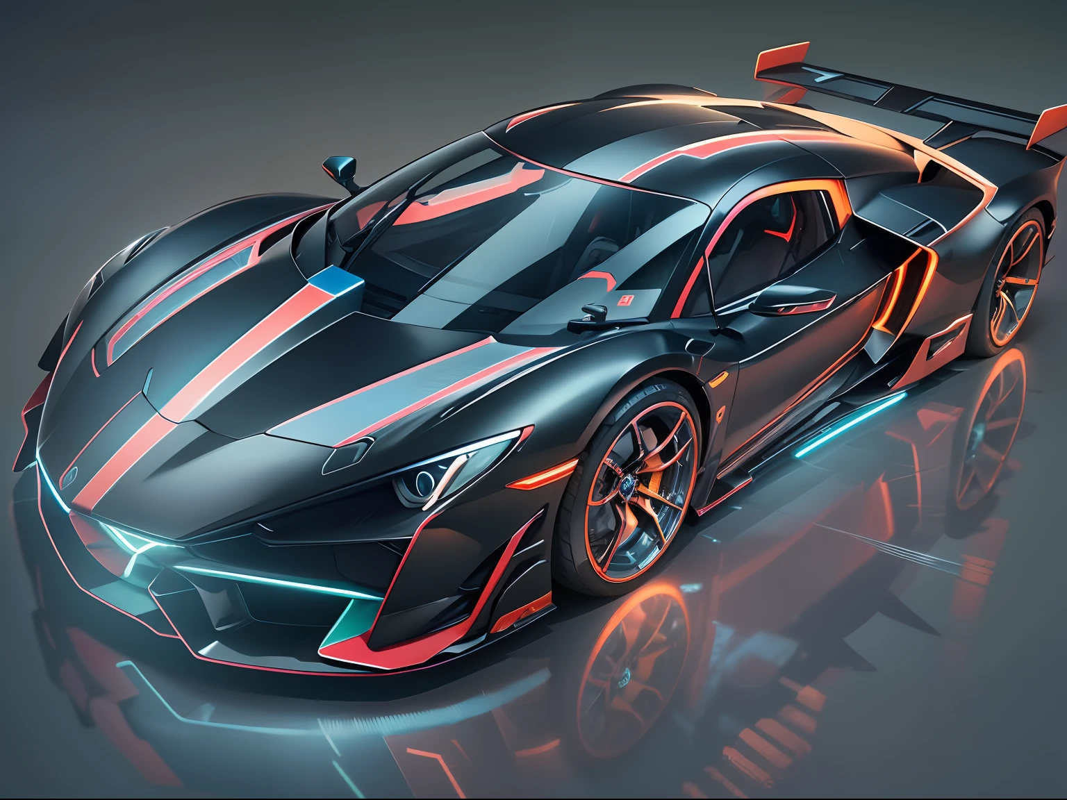 (1 transparent supercar),Color transparent plastic,cyber punk perssonage,industrial design,Smooth design feel,Sophisticated body structure,cleanness,(((Transparent visual impact))),(((Brilliant neon lights))),white backgrounid,ultra-realistic realism,hyper HD,high detal,best qualtiy,4K