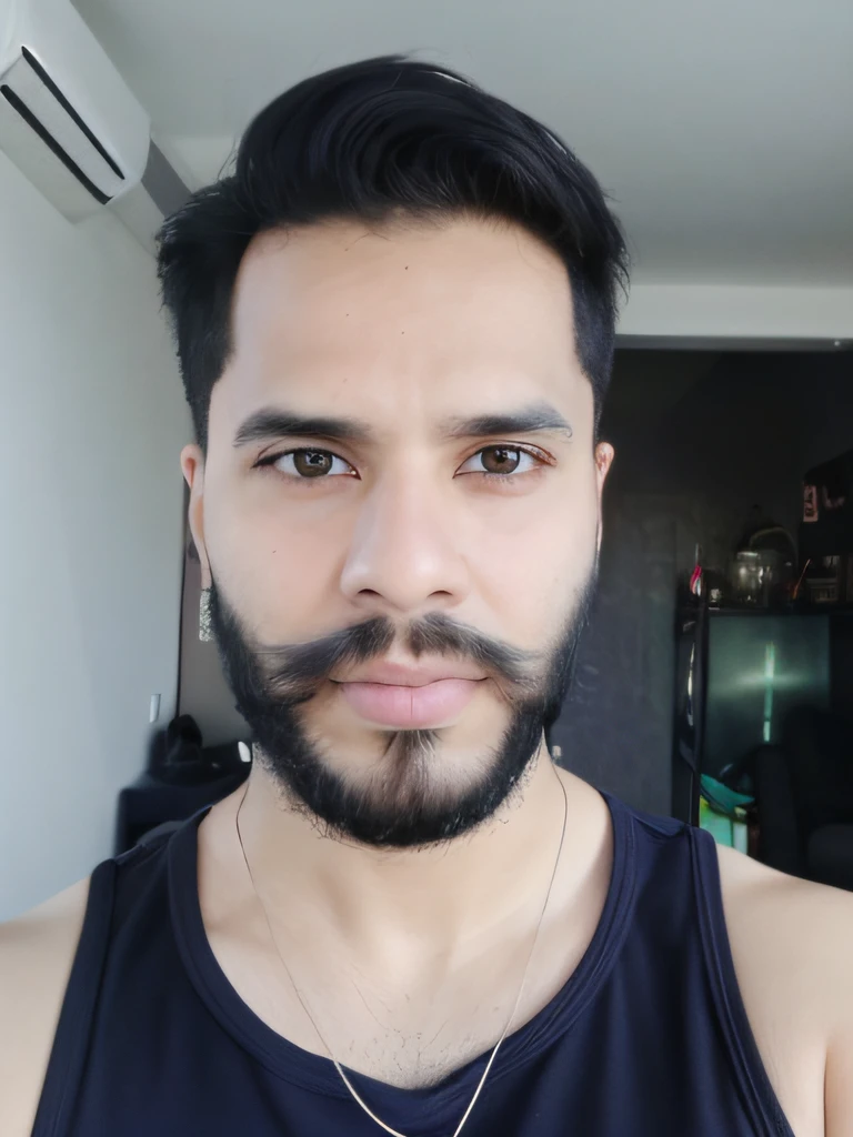 Homem com barba e colar em um quarto, sem barba e bigode, sem barba, com uma barba pequena, 2 7 anos, 2 9 anos, 2 8 anos, 3 2 anos, Fotografia selfie 8k, (38 anos), 38 anos, south east asian with round face, 3 6 anos