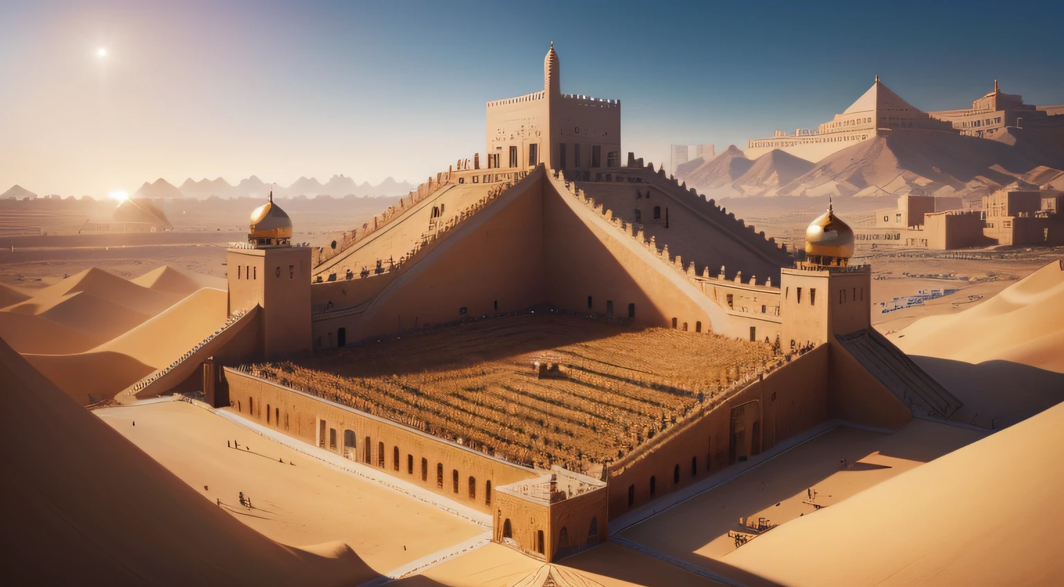 African population with thousands of people in front of their African palace, Mansa Musa, ultrarrealista, altamente detalhado, hyper realistic, Perfect artwork, master part, melhor qualidade, alto, layered lighting -- 4K