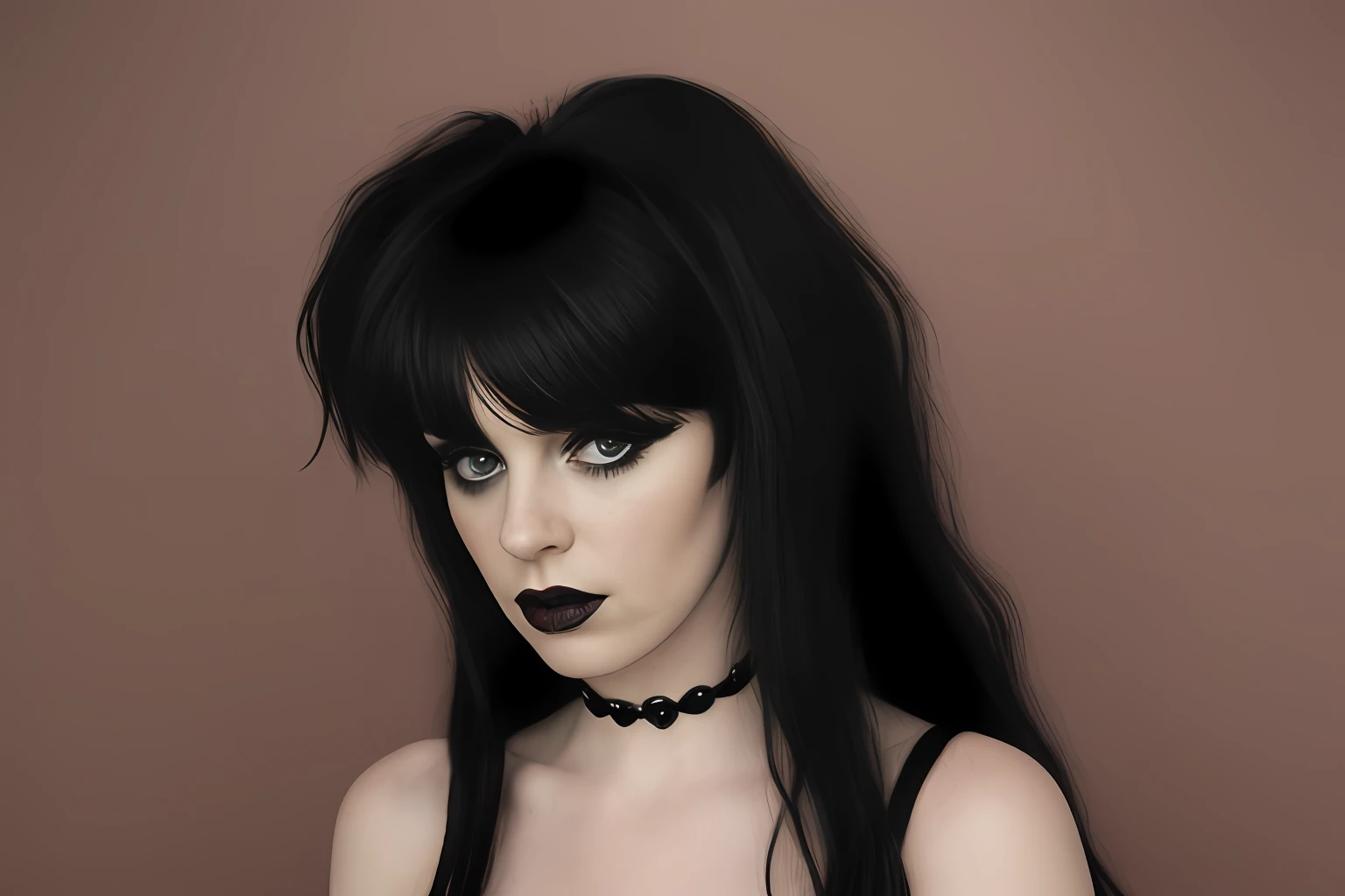Gothic singer 90s black hair bardot fringe inspired by Amy Whinehouse
