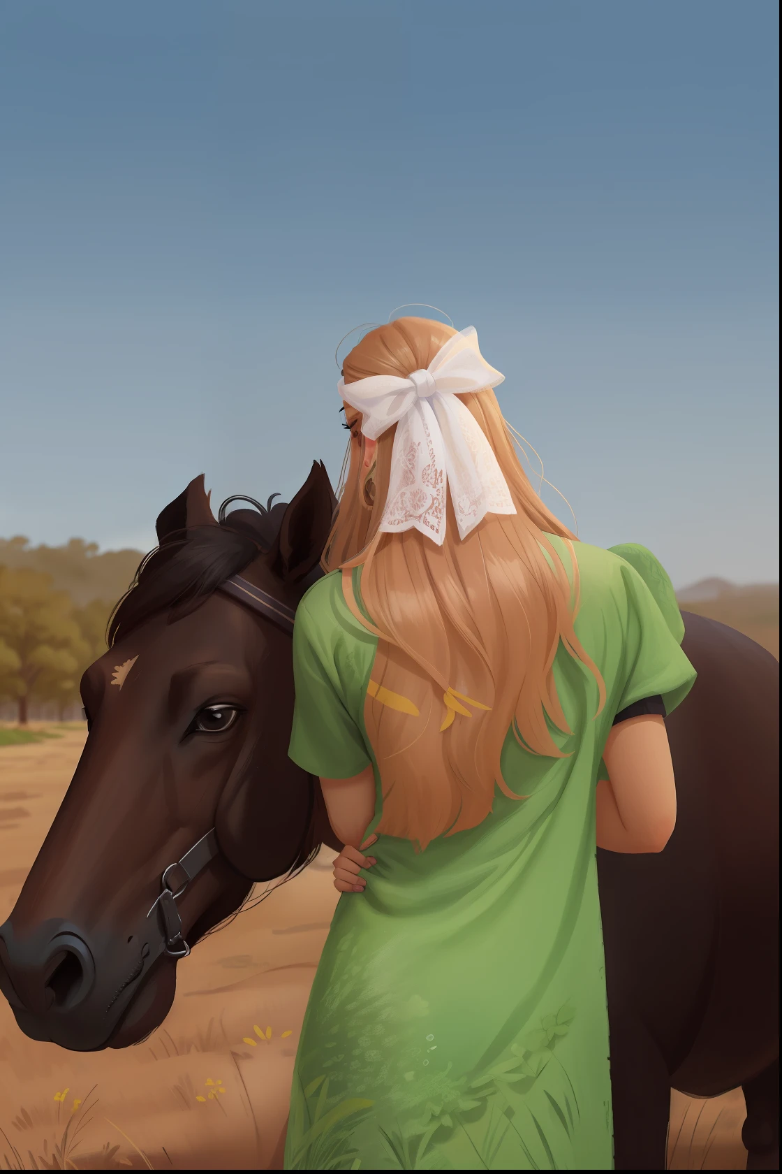 uma mulher e uma cavalo