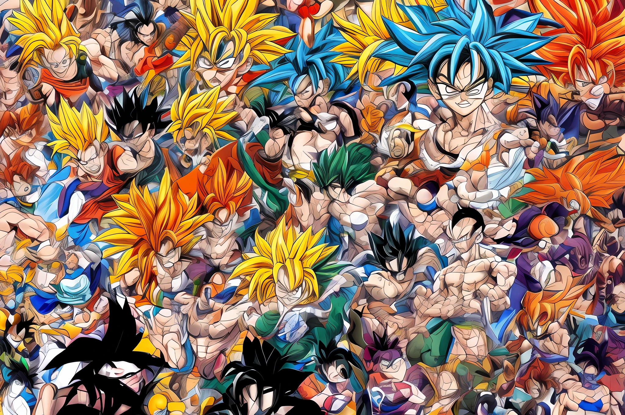 (Detailed description) (melhor qualidade)
GOKU beijando a bulma dragon ball z