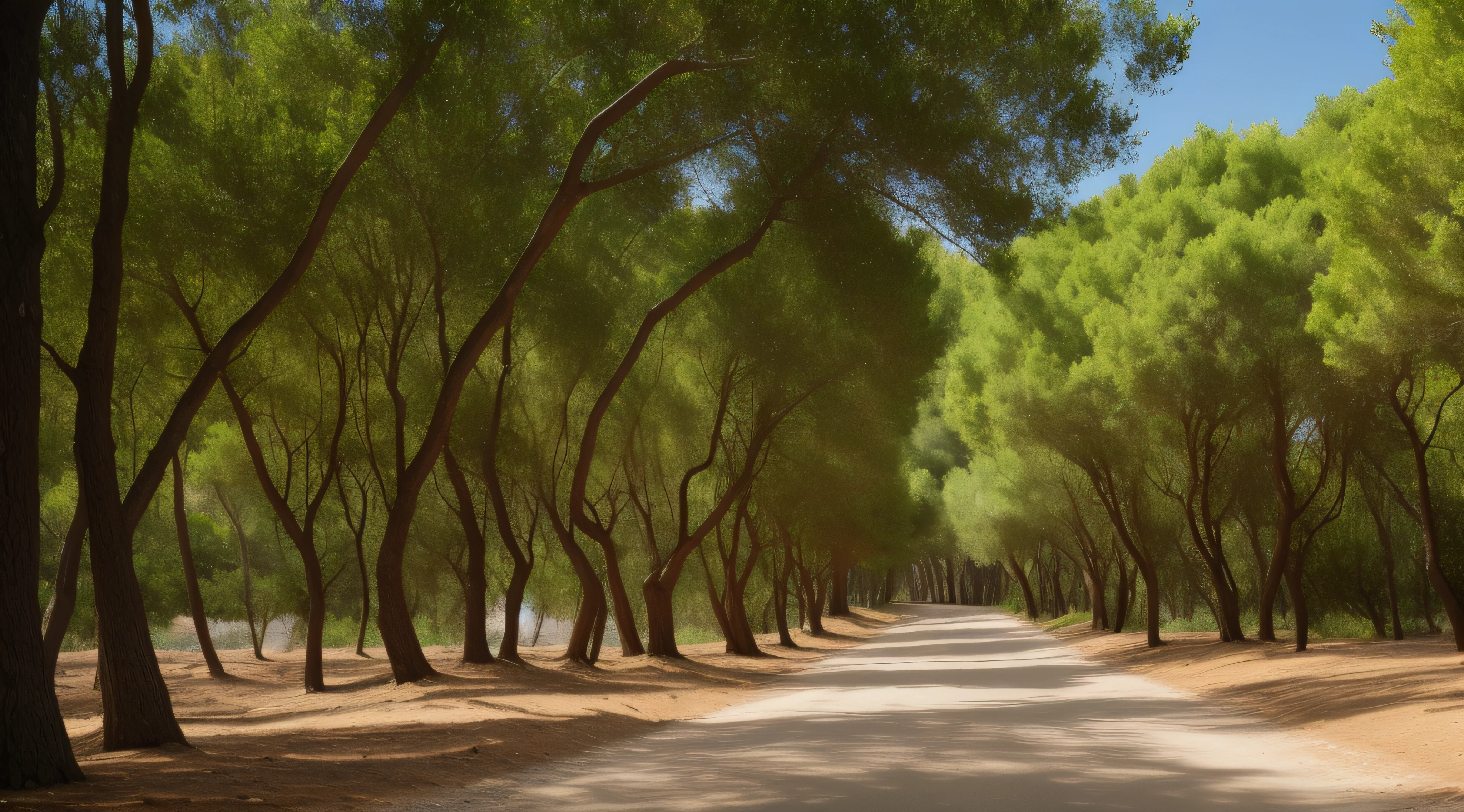 forest with trees of Ipês, detalhado, cores vivas, realista