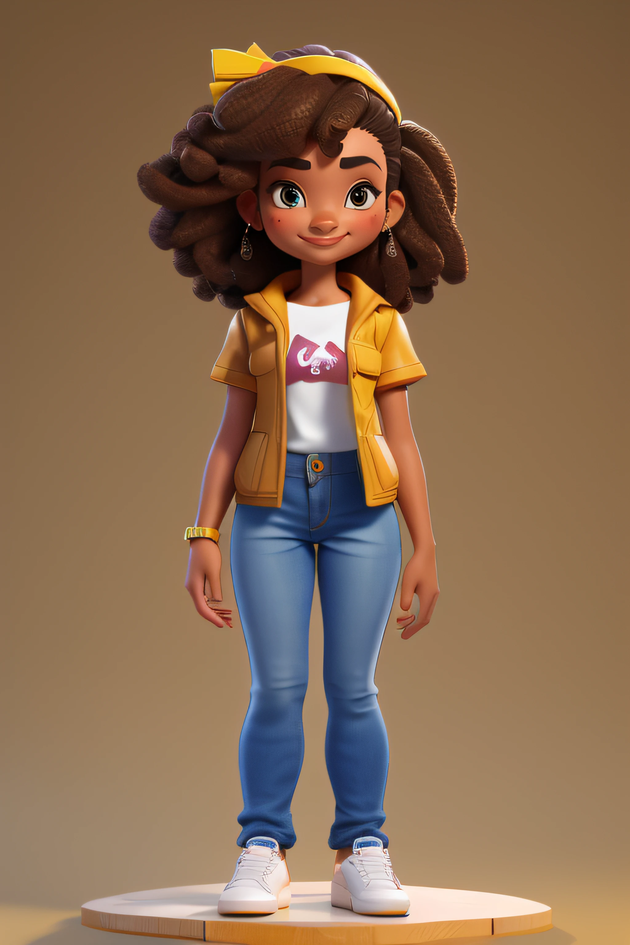 rosto bonito, rosto delicado, rosto estilo Disney Pixar, rosto boneca, pele marrom