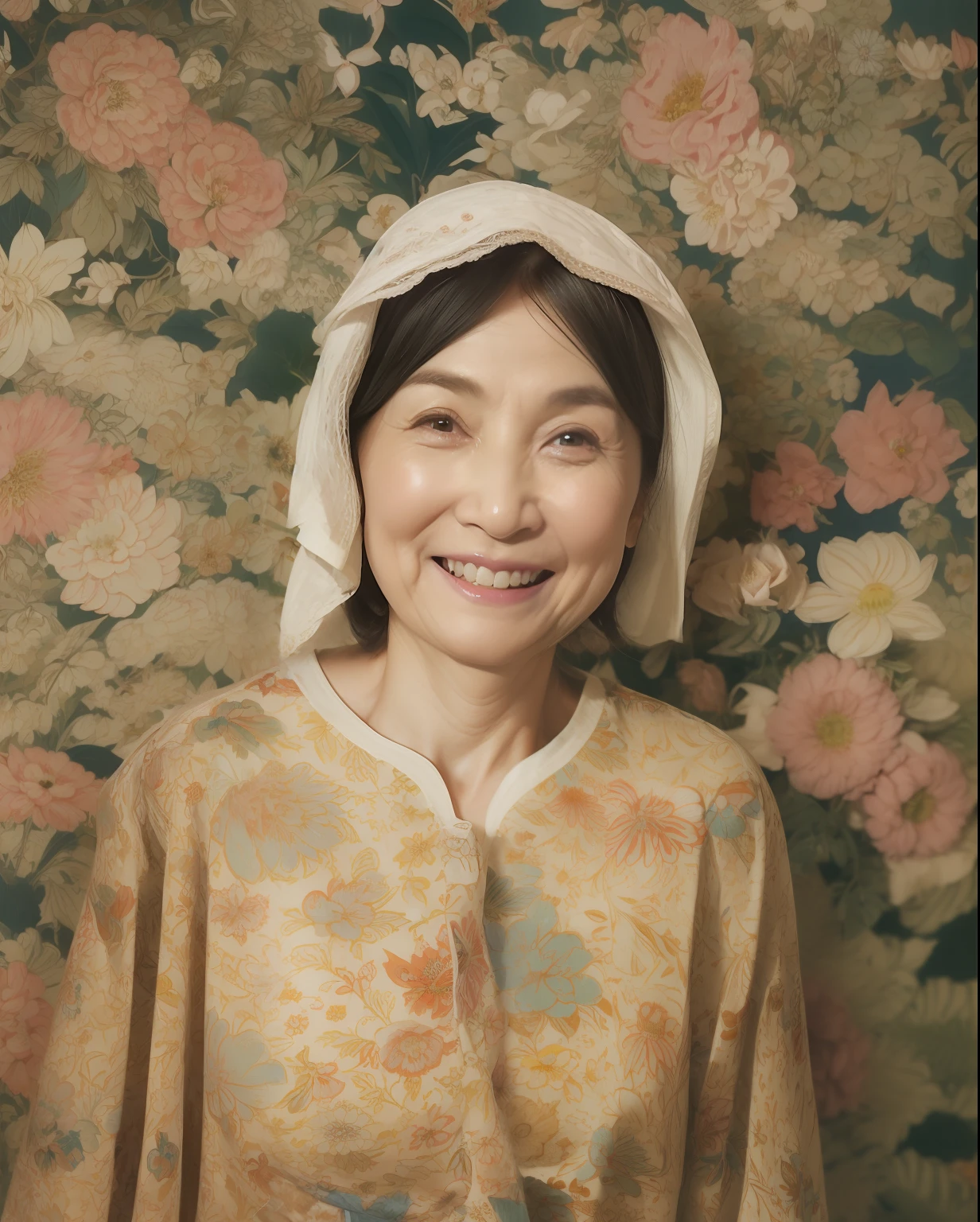 masterpiece, top-quality, full body Esbian, Solo, bangss, (auntie:1.8)aunty, Saggy udder, nipples stick out, eyebrows visible through hair, gradation hair, Grinning,Staring at the viewer, Strong gaze, A smile, 独奏, flower petals,diagrams, (magazine:1.3), Fashionable, femele, with a vibrant, outfits, the pose, the front, Colorful, Dynamic, Background with, element, self-assured, expresive, ngel, statement, accessorized, It's bold, captures the attention, Titles, Stylish, It's catchy, The large, Impressive, moderno, Trendy, Focus, lo fashion, ((top-quality、8K分辨率、Master masterpiece、Portrait:1.3)), No shadows on the face, Photorealsitic, 35㎜ film, 1 Japan Woman, Beautie, Wavy Hair, Wrinkles at the corners of the eyes, Plump body, ((slip、panties on :1.5)) , top-quality, masterpiece, hight resolution, Original, highly detailed wallpaper, Viewer's Perspective, Solo, portlate, (Perfect litthing), 90 years old, Mature Woman Body Set, Exposing breasts, showing teeth, Staring at this, Floral background, undergarment, (Mature), Wrinkles at the corners of the eyes, Ultra-realistic, Natural Skin, Natural hair color, {{A MILF}},