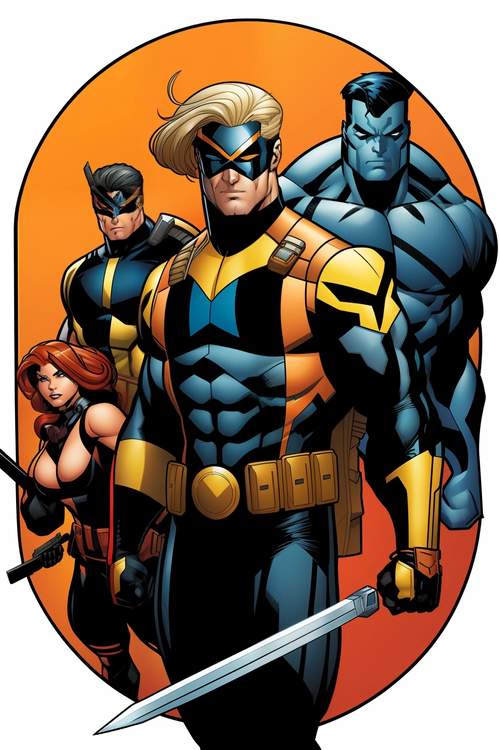 x-men and deathstroke mashup