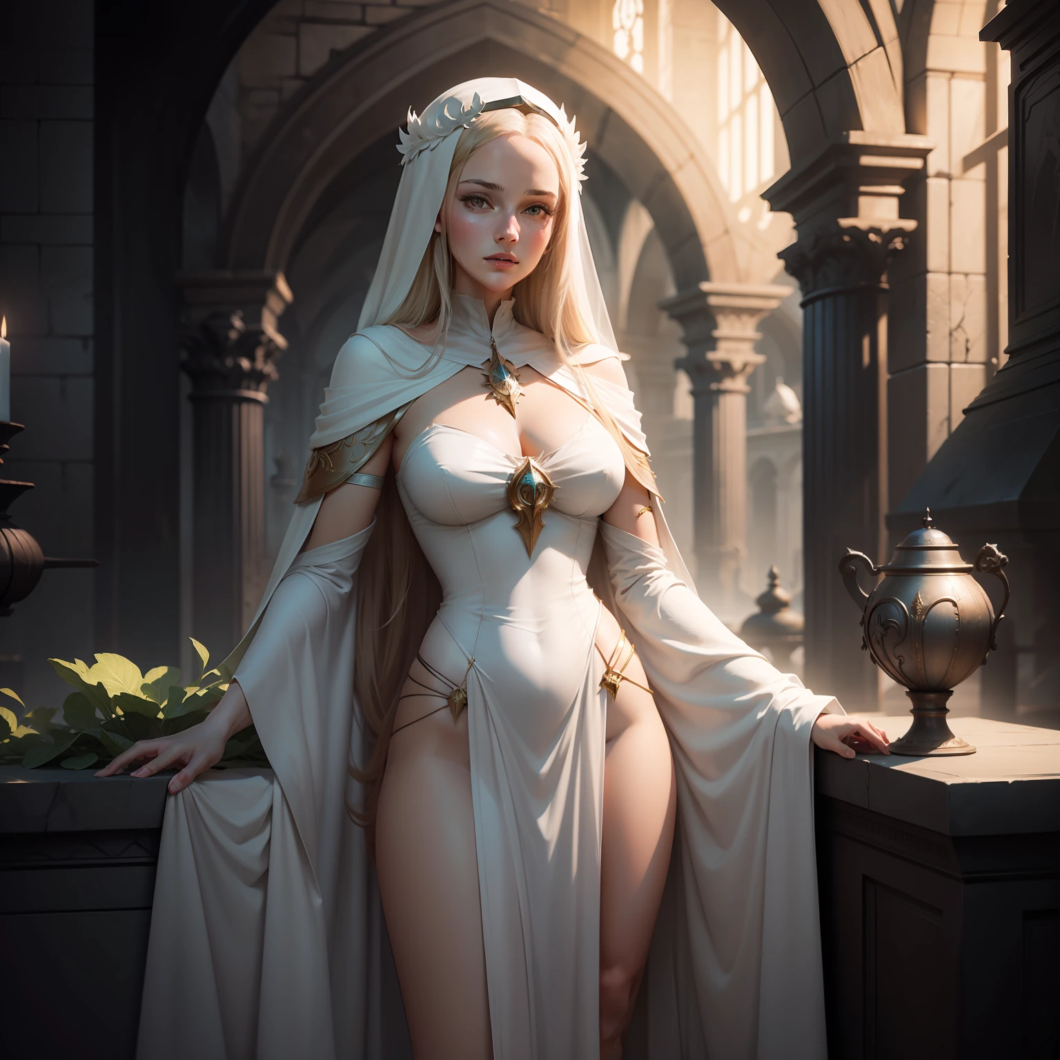 Vestal virgin, concept art, 4k