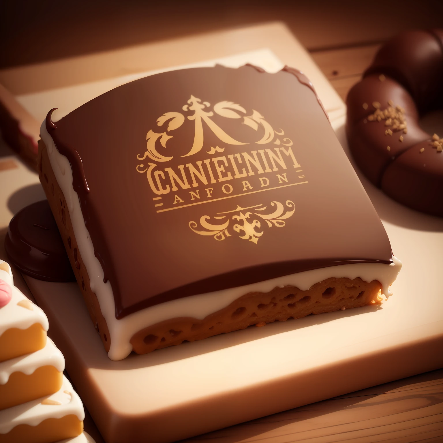 Develop a logo for a confectionery with elements that refer to artisanal confectionery