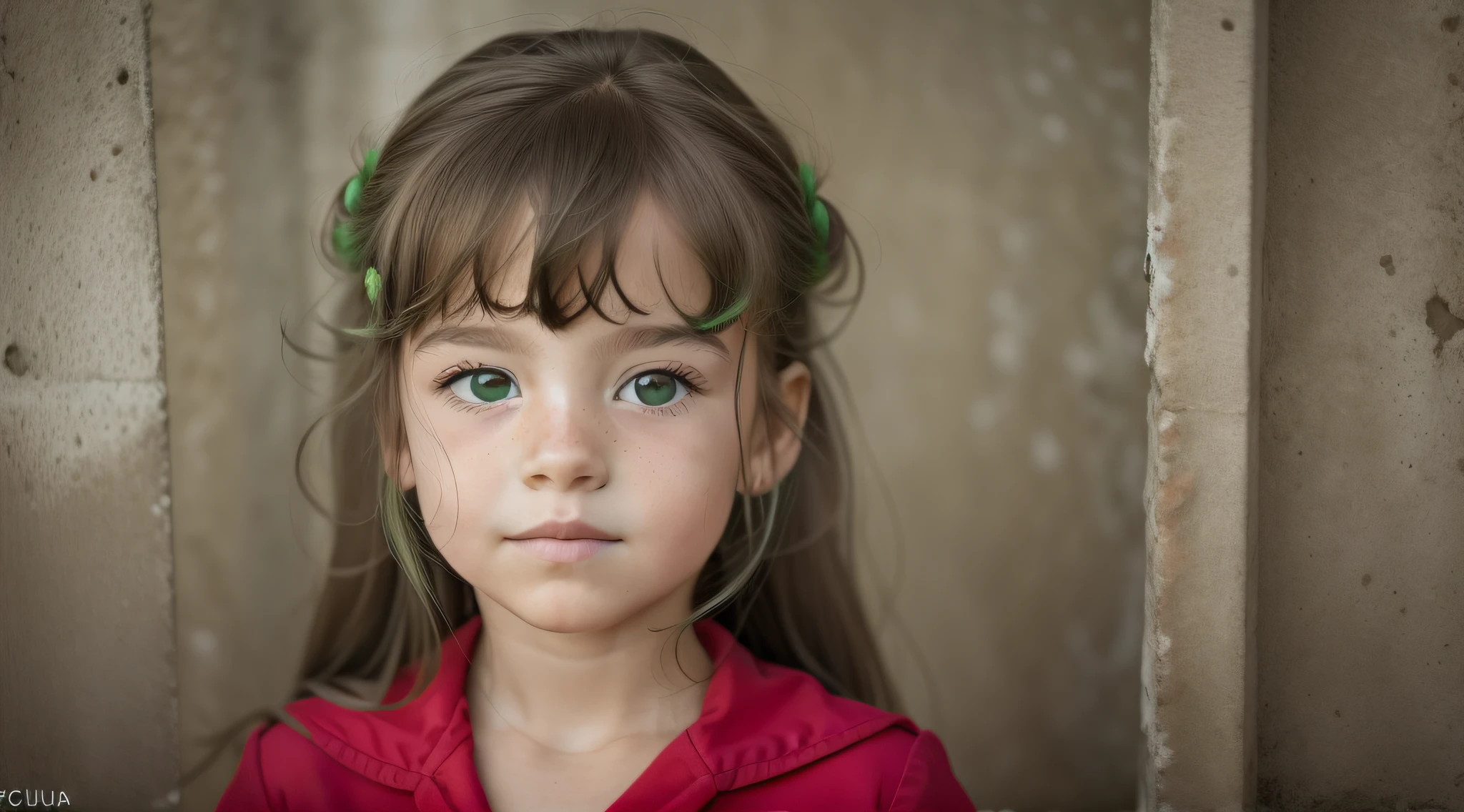 Melhor qualidade, obra-antes, ultra alto nada,portrait, fotorrealista, foto crua, GIRL KIDS , russa loiro cabelo liso longo, com roupa de jaqueta de couro verde.