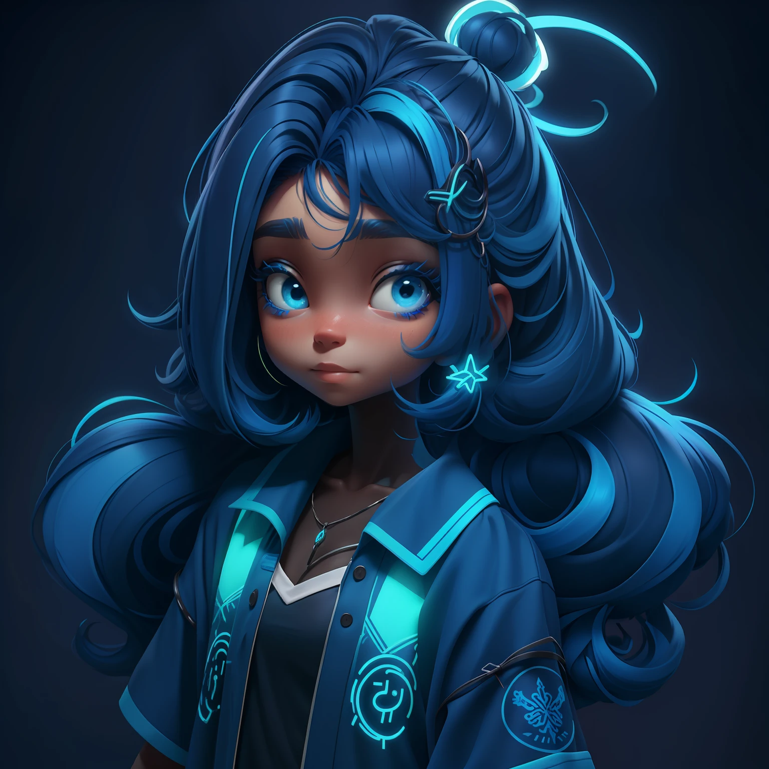 velho, (velho), cabelo curto, azul escuro, roupas rave neon, master part, best quality