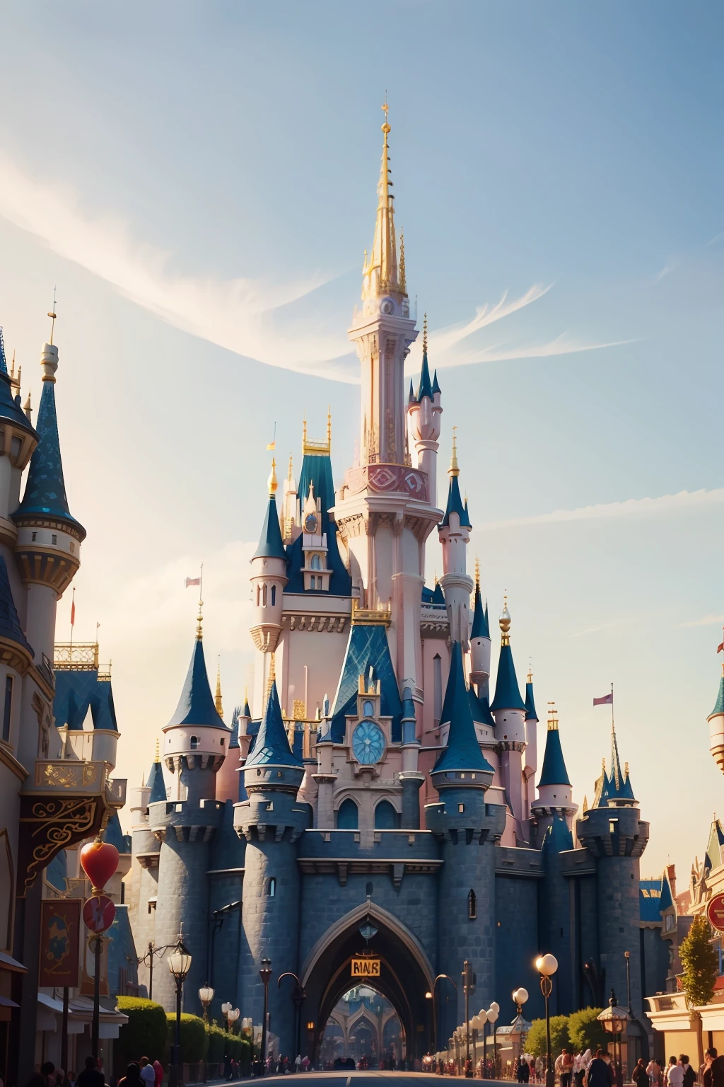 Cute fairytale Disneyland front
