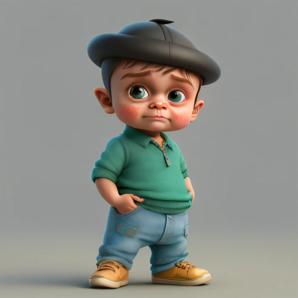 CBZBB, , chiquinha do chaves, personagem, Fofa, pequeno, simpatico, arte digital, circunstanciado, fofo, Realistic, Humanoid, character, tiny, Cinematic sho, cinematic lights, chiquinha do chaves, Parece feliz