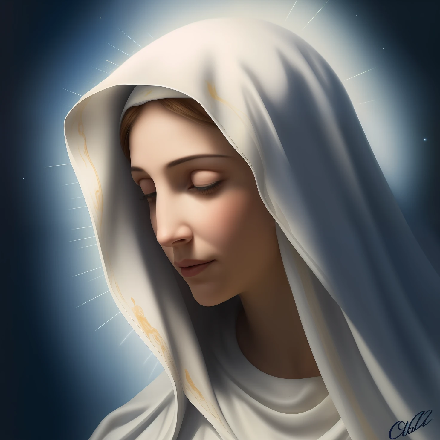 (((Blessed Virgin Mary))) Obra maestra, (La mejor calidad: 1.2), (super fine: 1.2), illustration, (extremadamente delicado y hermoso: 1.2), movie angle, flotante, (Hermoso ojo de detalle: 1.1), (detalle luz: 1.1), Movie Lights, Cielo delicado, ojos azules, (Cola de caballo alta: 1.1), capa, ojuelos, (luna: 1. 2), (Luz de la luna: 1.1), cielo estrellado, (light particles: 1.1) dibujo, flor. (Obra maestra), (La mejor calidad), (fotorrealista:1.3), 8k, Textura detallada de la piel, Textura detallada de la tela, Hermosa cara detallada, Detalles intrincados, Ultra detallado (cuerpo de cuerpo entero:1.2)