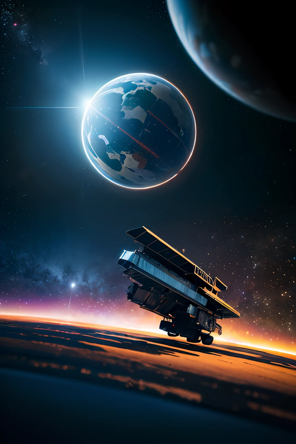 We take carbon in motion in 3d, 4k hdr, la mejor calidad, cinematography lighting, alrededor del espacio bidimensional, de fondo hipernova explotando.
