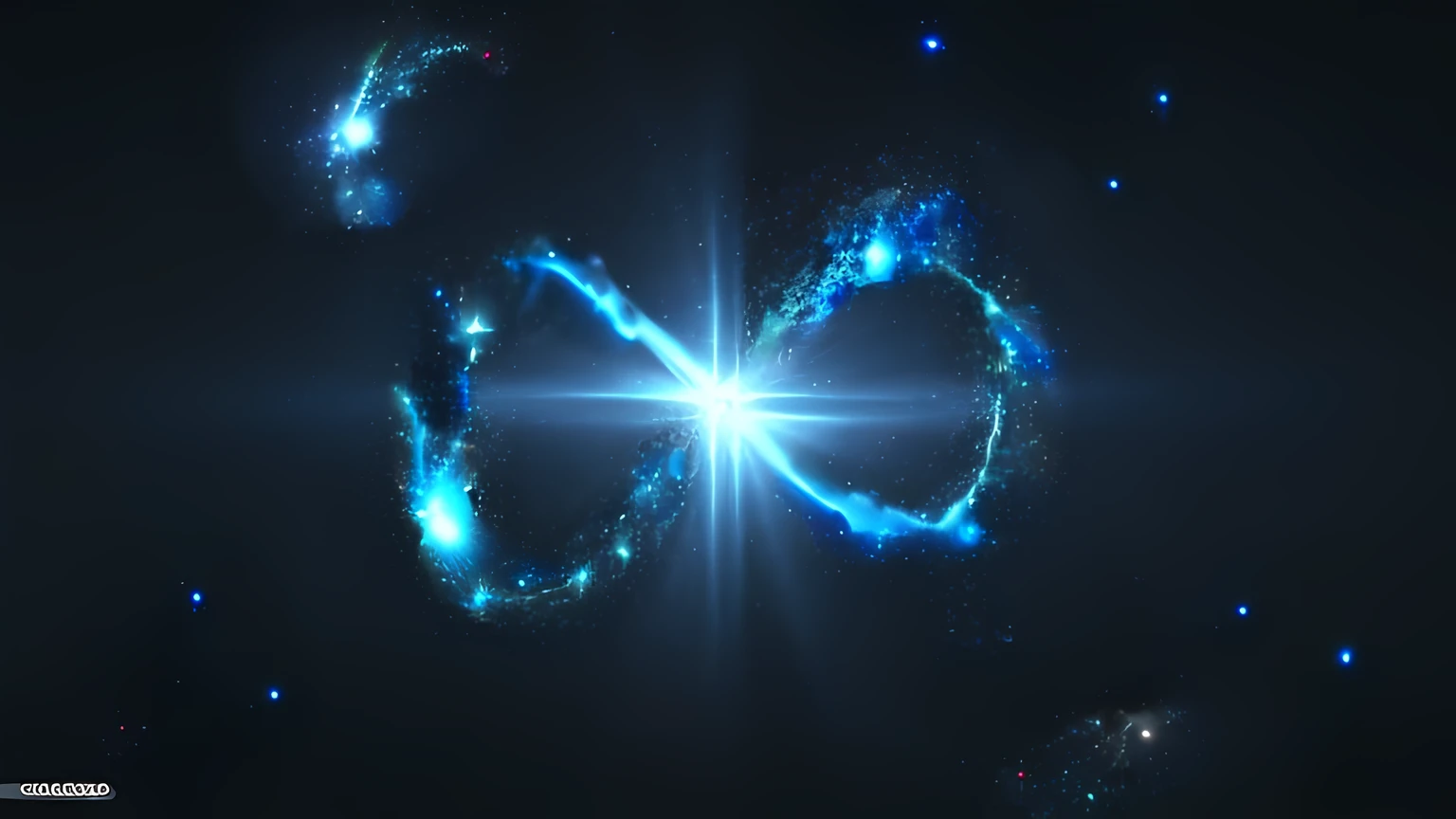 Glowing blue lines、Blue light、Galaxy's、hight resolution