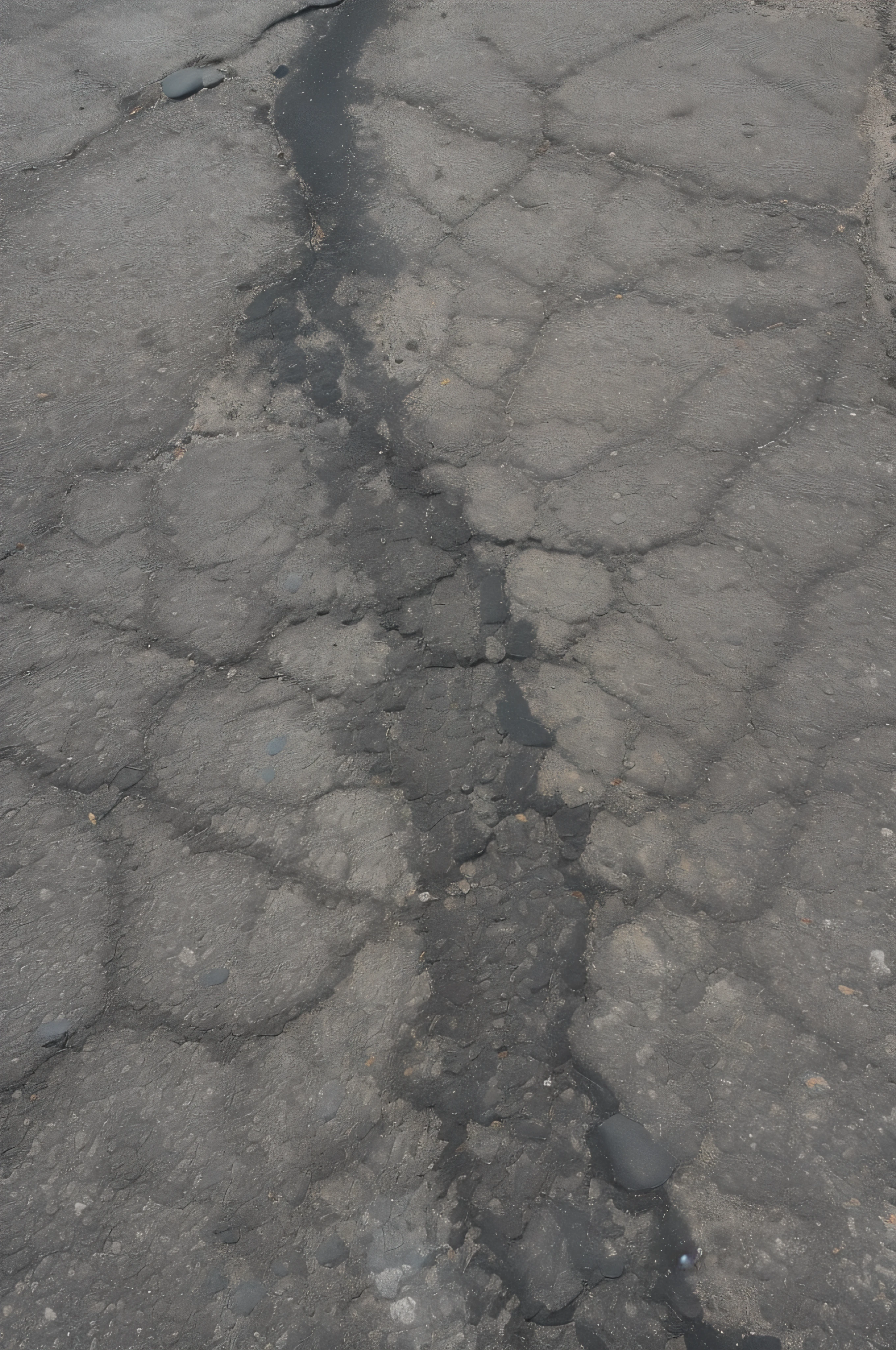 paisagem de asfalto escuro com rachaduras roxas, asphalt, cracking, asphalt cracked