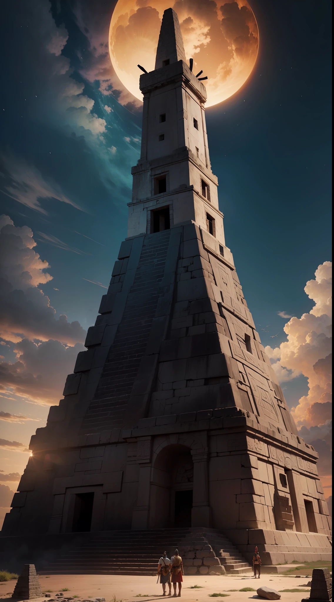 At the top of the pyramid of kukulcán, Ali estava Ah Puch, deus da morte, sombrio e assustador, face medonha, guerreiros maias se sacrificando. Kukulcán the feathered serpent appears from the sky to fight and prevent the massacre, Autumn solstice solar twilight light illuminates the scene, in an epic environment.