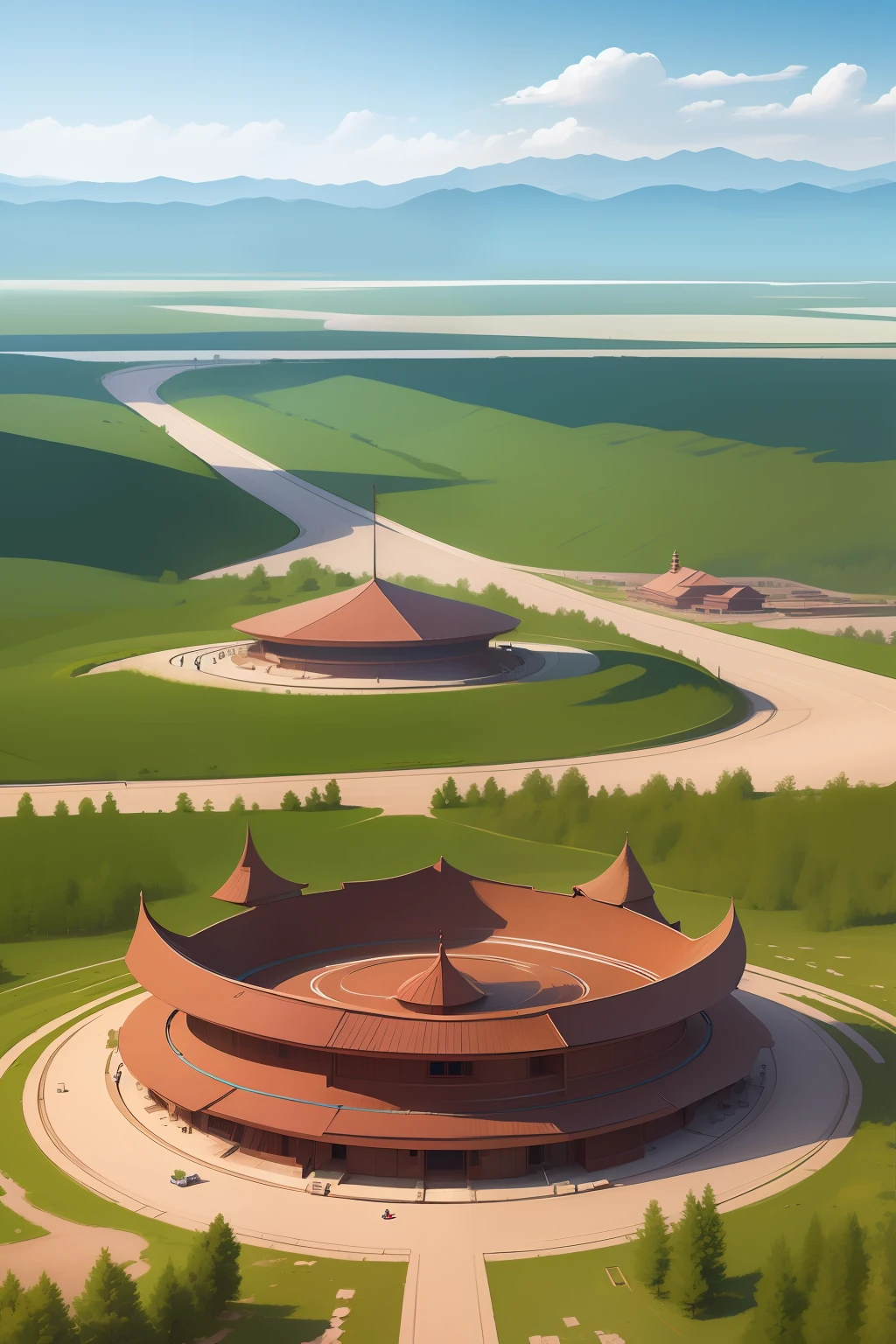 Inner Mongolia, Landmark buildings, delicacies, protect eyes, Children's drawing