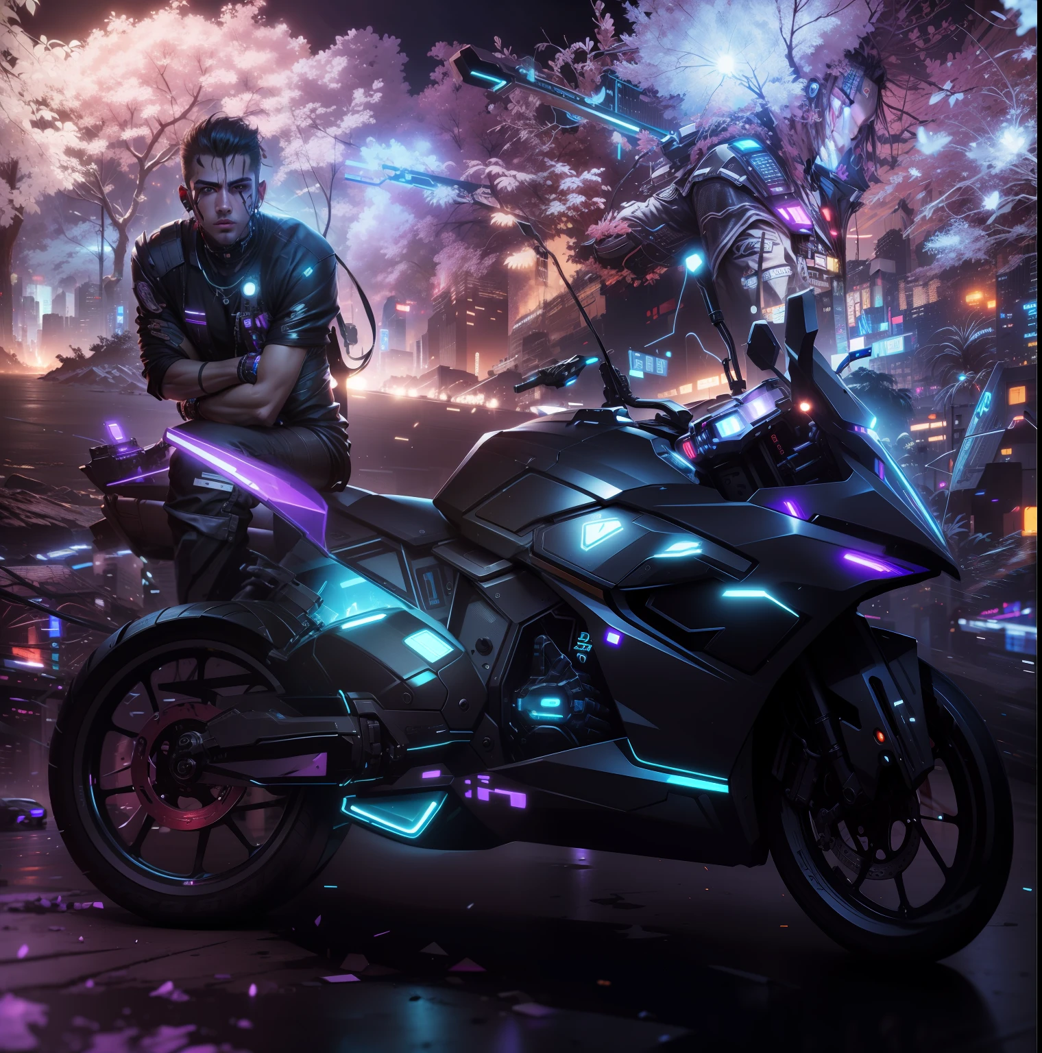 Cyberpunk, handsome boy, ultra realistic, 8k,