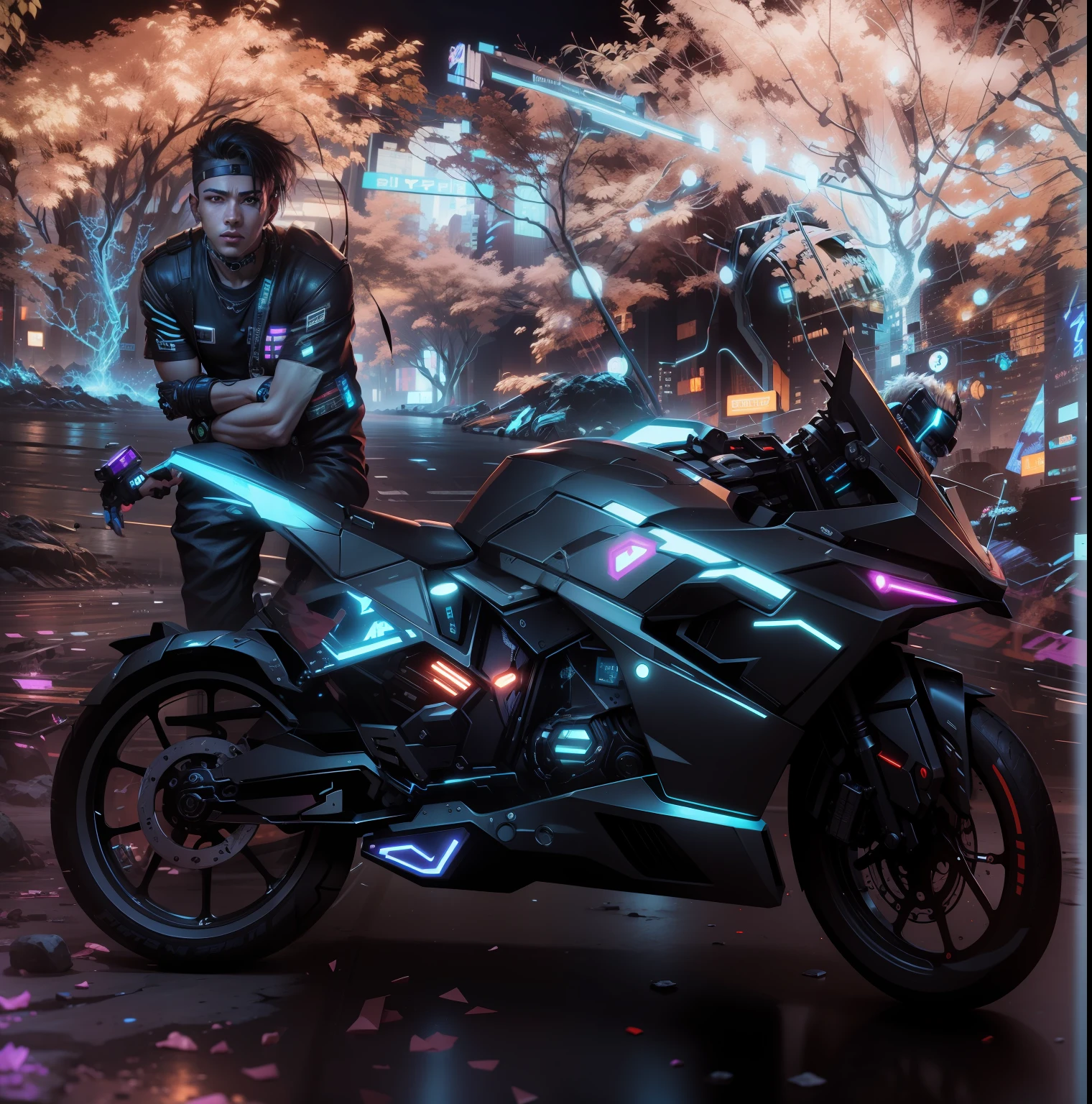 Cyberpunk, handsome boy, ultra realistic, 8k,