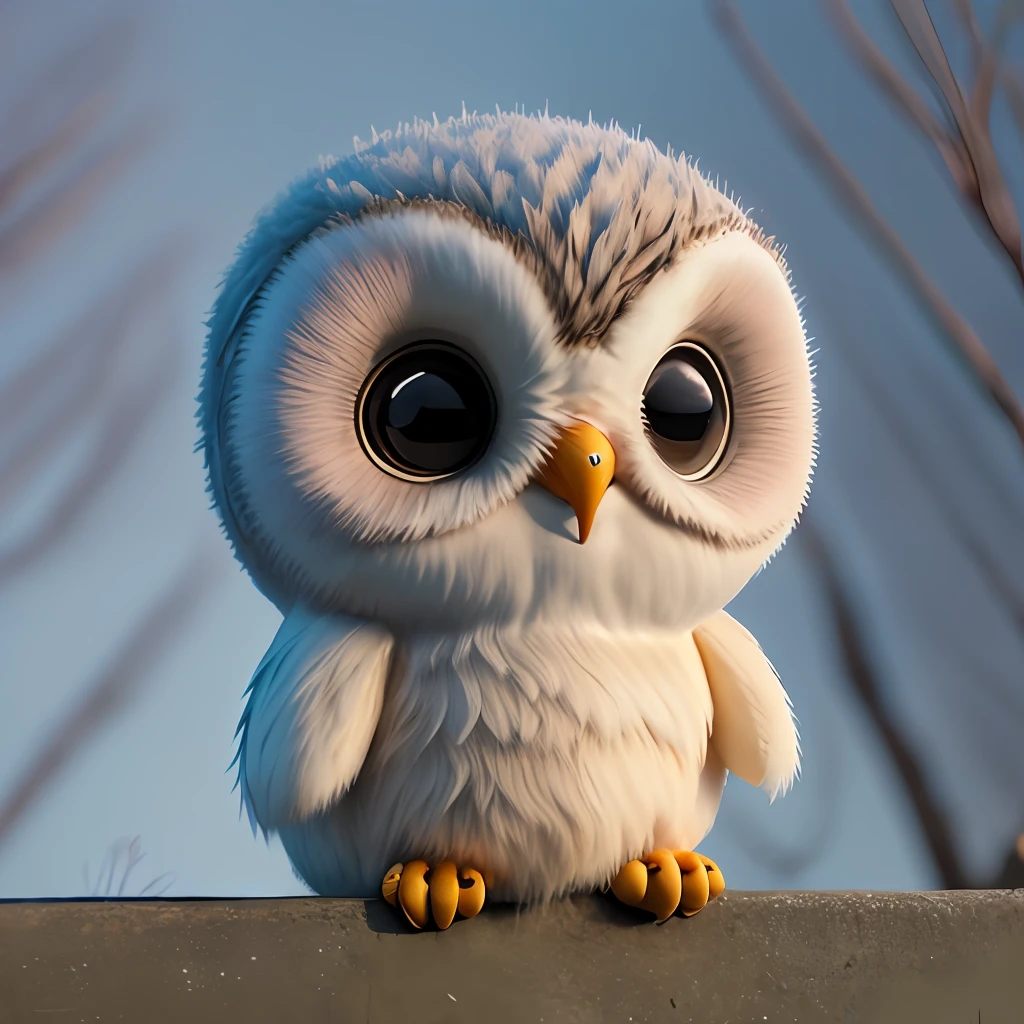 : 3. owl, realista, animal, olheiras, blush, corpo inteiro, kalap, not human