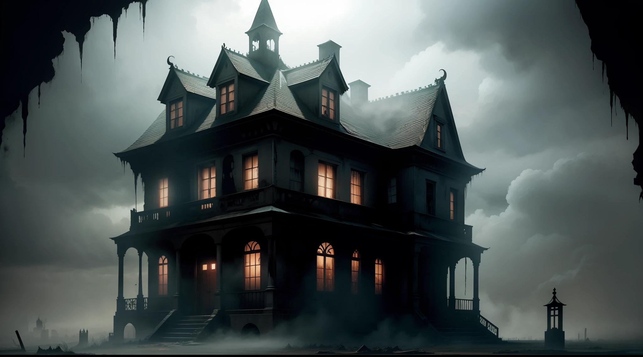 Nightmare Mansion is a lonely and decaying building, shrouded in mist and shadows, no topo de uma colina. She carries a legendary curse, supposedly haunted by evil spirits and linked to macabre rituals of the past.