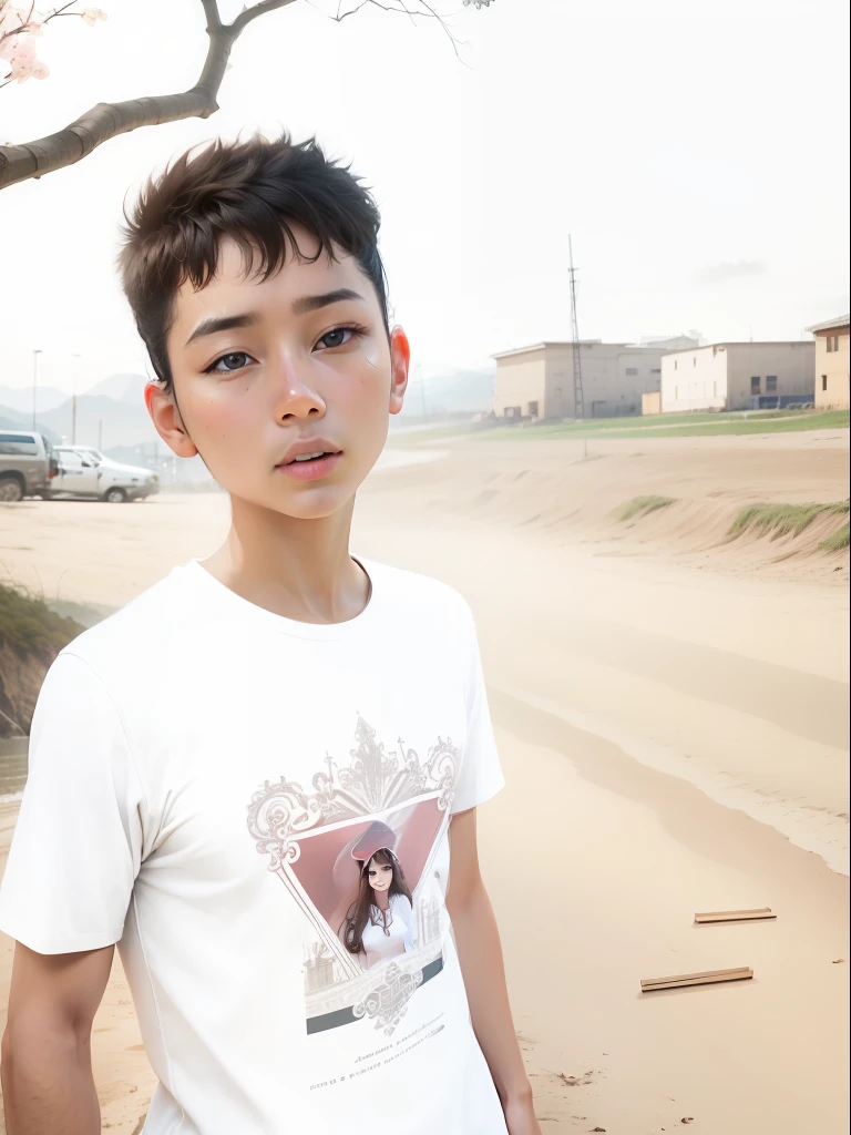 Make this photo realistic, fantastic ,with background,real face