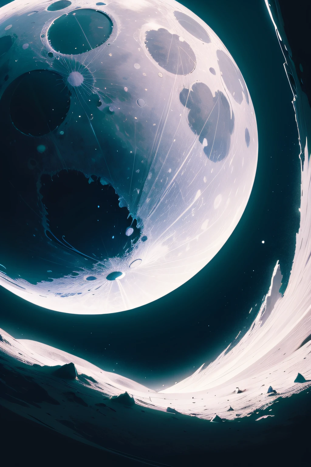 Moon,flatillustration,Center composition,hyper-high detail,4k,photorealestic