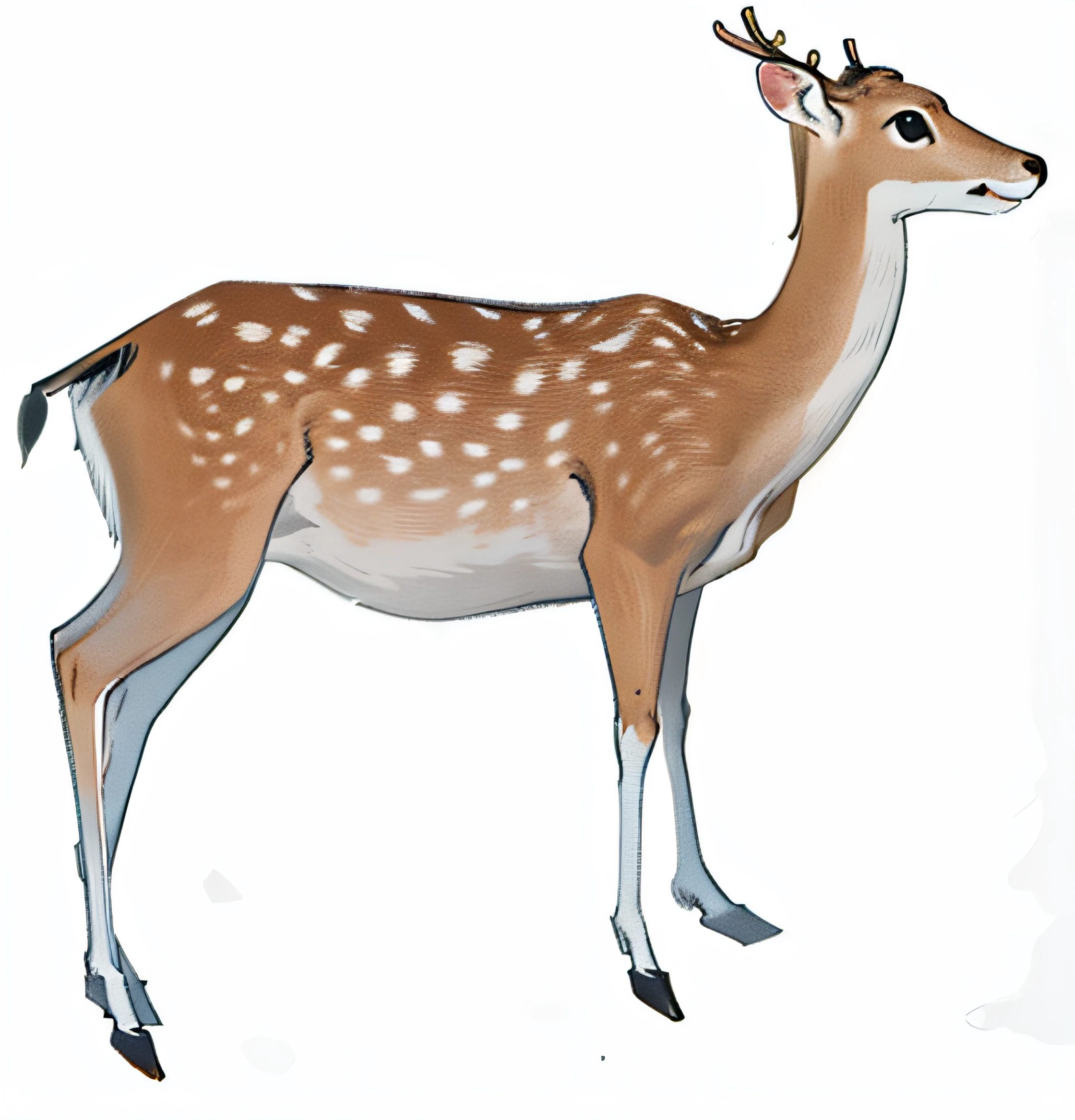 (tmasterpiece:1.4), (best qualtiy:1.4), (high detal:1.4), (A high resolution:1.4), (A detailed:1), sika deer