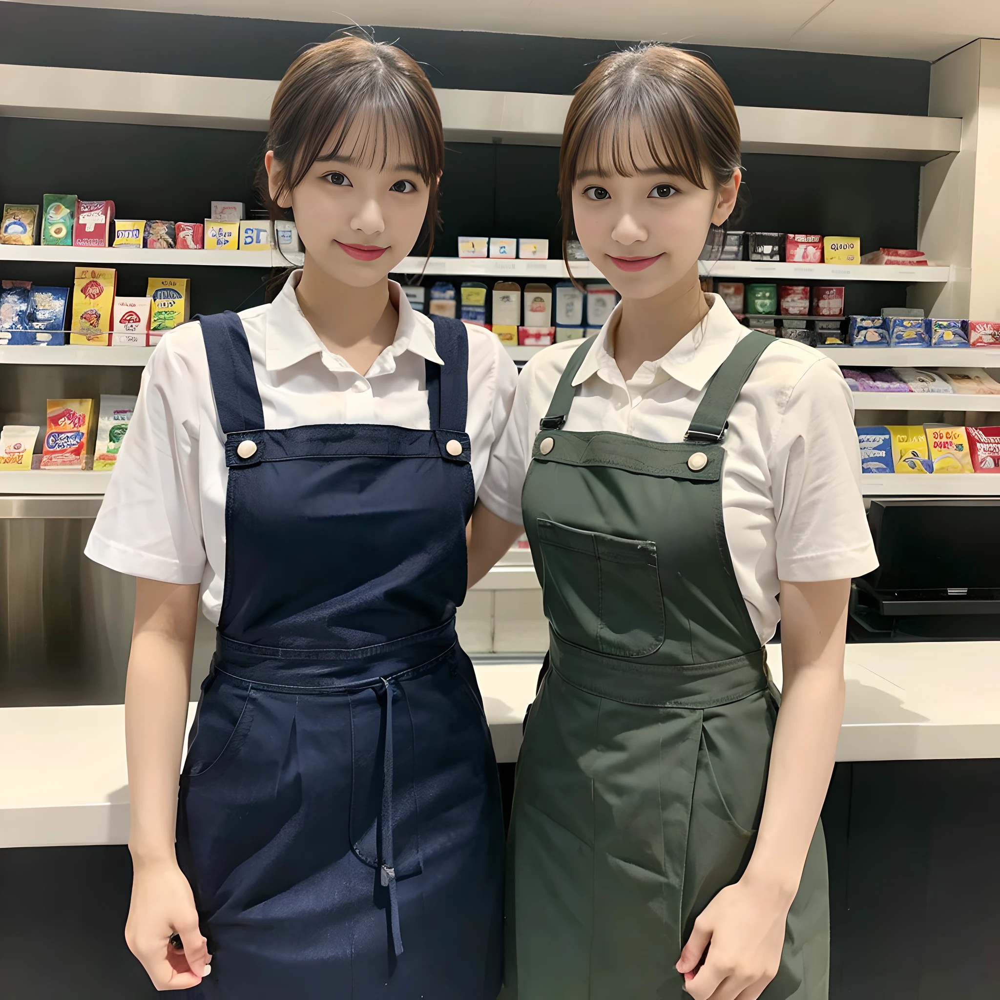 Convenience store clerk、校服、pinafore、hospitality