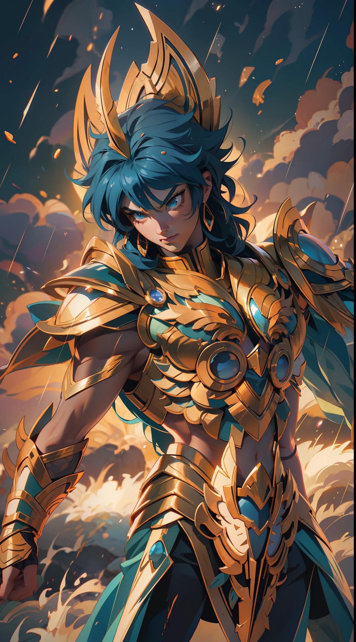 saint seiya phoenix ikki , super strong, muscular, raining, 35mm lens, photography, ultra details, precise texture details HDR, UHD,64K,