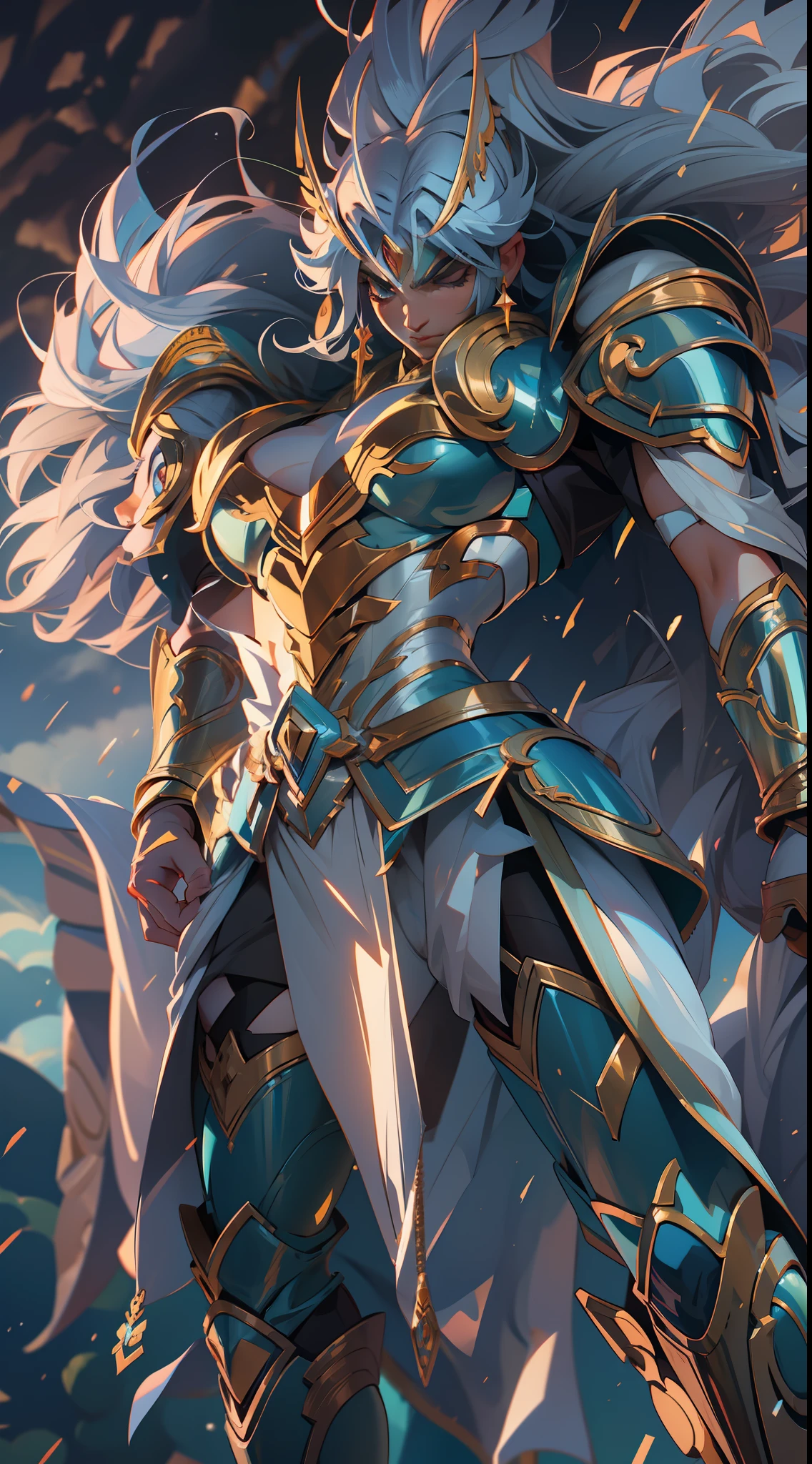 saint seiya pegasus seiya , super strong, muscular, raining, 35mm lens, photography, ultra details, precise texture details HDR, UHD,64K,