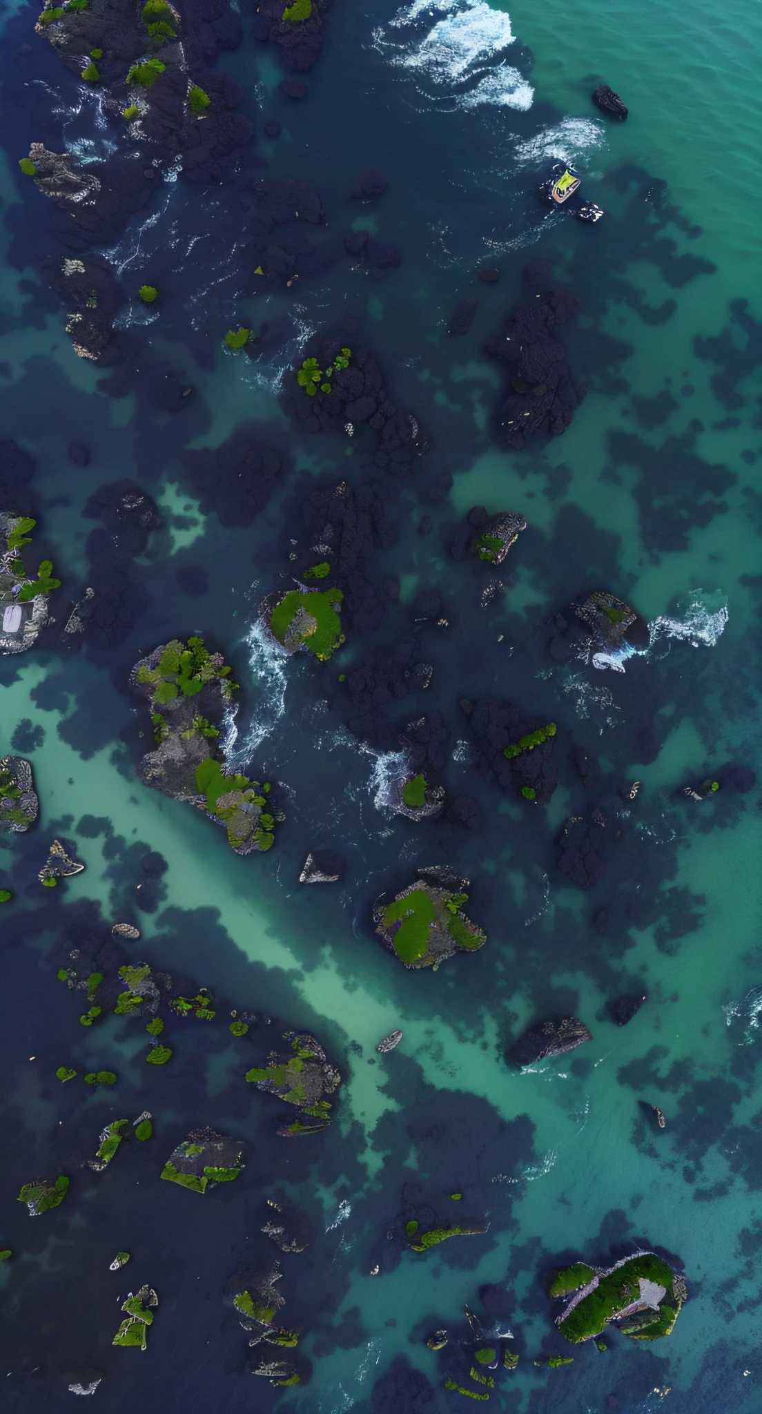 looking from above,Aerial view of Alavide,There is a ship inside, view from above on seascape, From above, aerial view top down, perspective shot from the sky, looking from above, drone photograph, drone point of view, shot from drone, shot from above, photo from above, drone photography, aerial view from above, drone view
